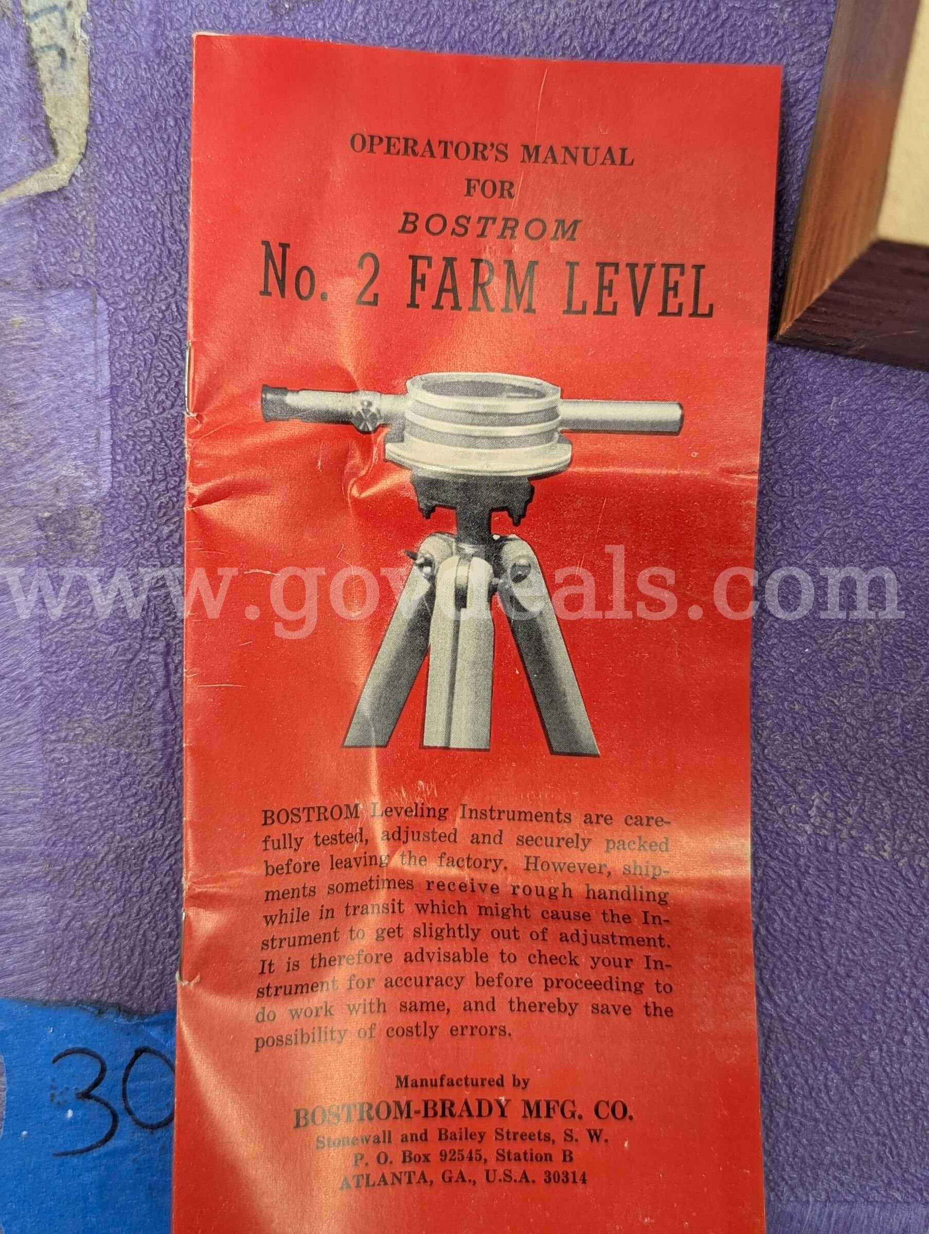 Bostrom #2 Farm Level Bostrom Model 2 Government Surplus Auction - Photo #2