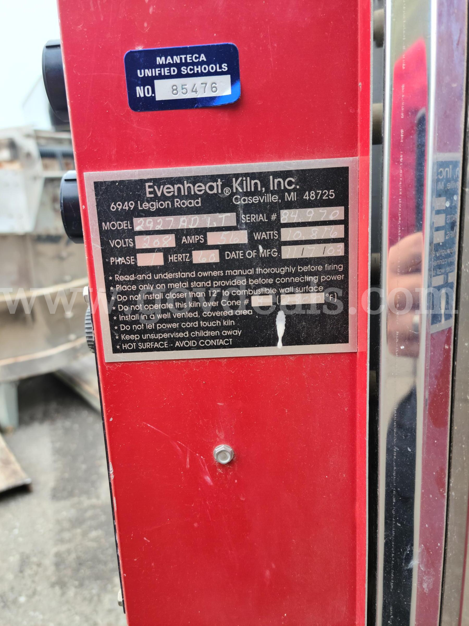 Evenheat Kiln Evenheat Kiln, Inc. 2927ADLT Government Surplus Auction - Photo #3