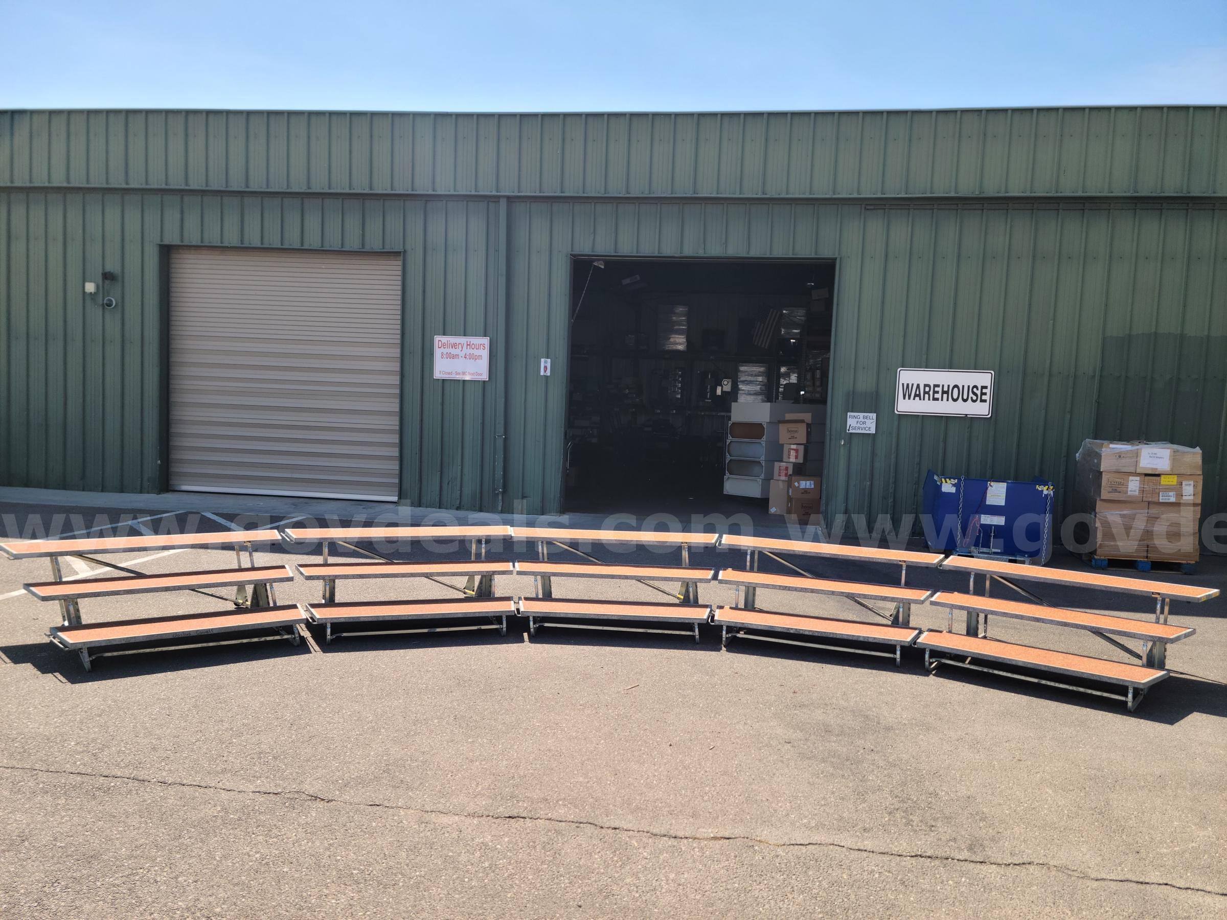 Choral Risers 3-Level (5 Pieces)   Government Surplus Auction - Primary Photo