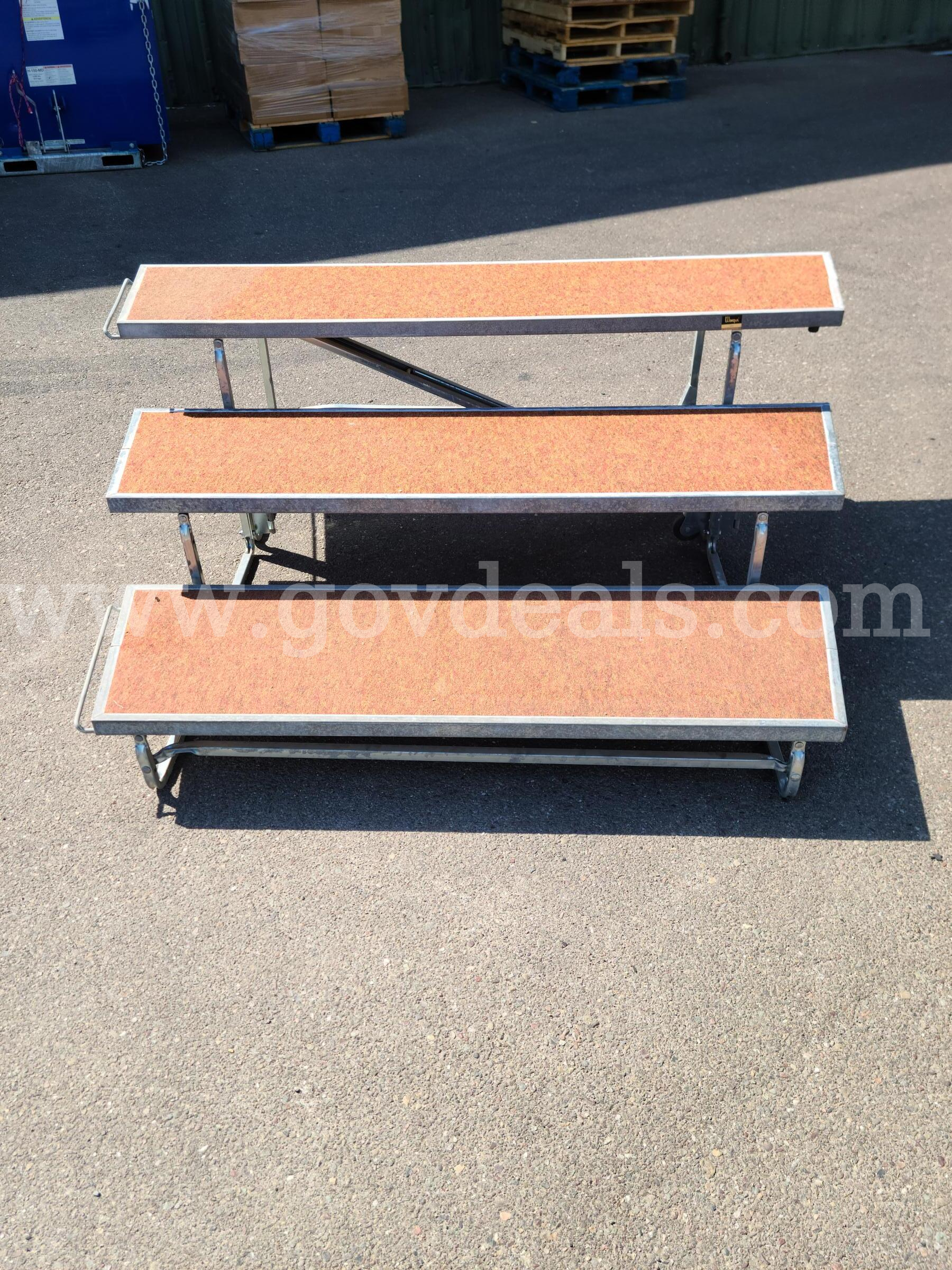 Choral Risers 3-Level (5 Pieces)   Government Surplus Auction - Photo #2