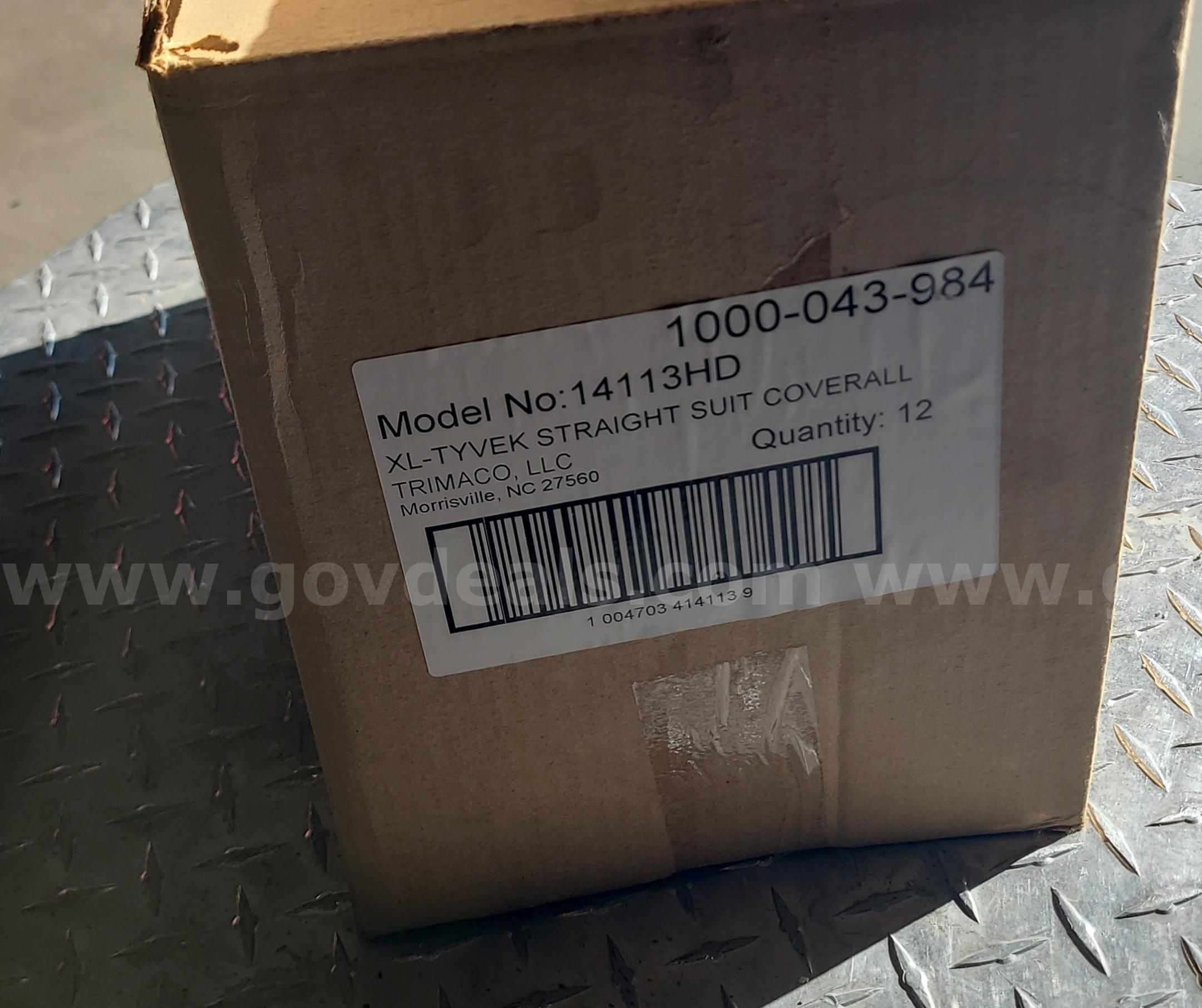 Tyvek Straight Suit Coverall * NEW ** Tyvek 14113HD Government Surplus Auction - Photo #3