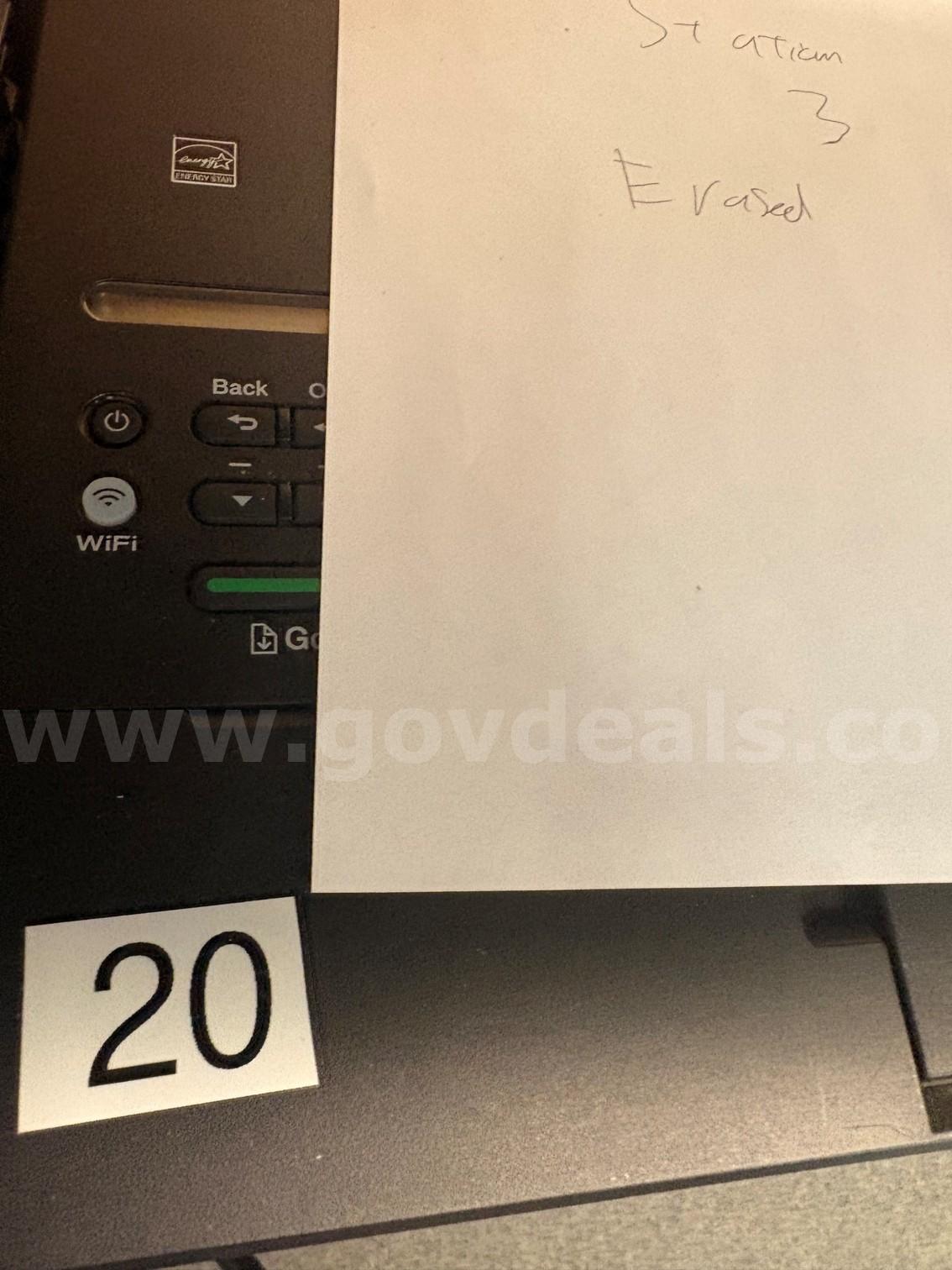 Asset ID #5504 # 20  Brother HL-L2370DW Wireless Compact Monochrome Laser Printer with Duplex Printing  5504 Government Surplus Auction - Photo #2
