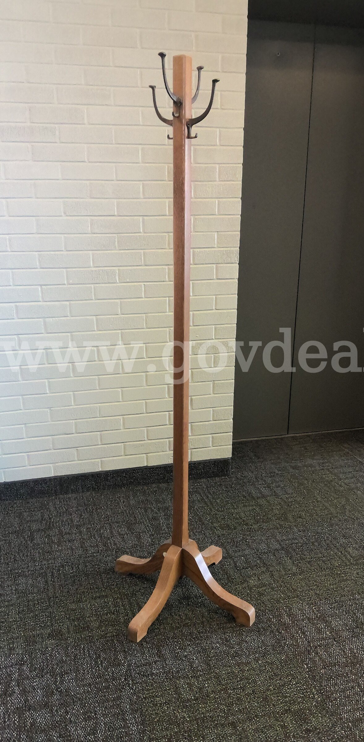 Wooden Coat Rack   Government Surplus Auction - Primary Photo