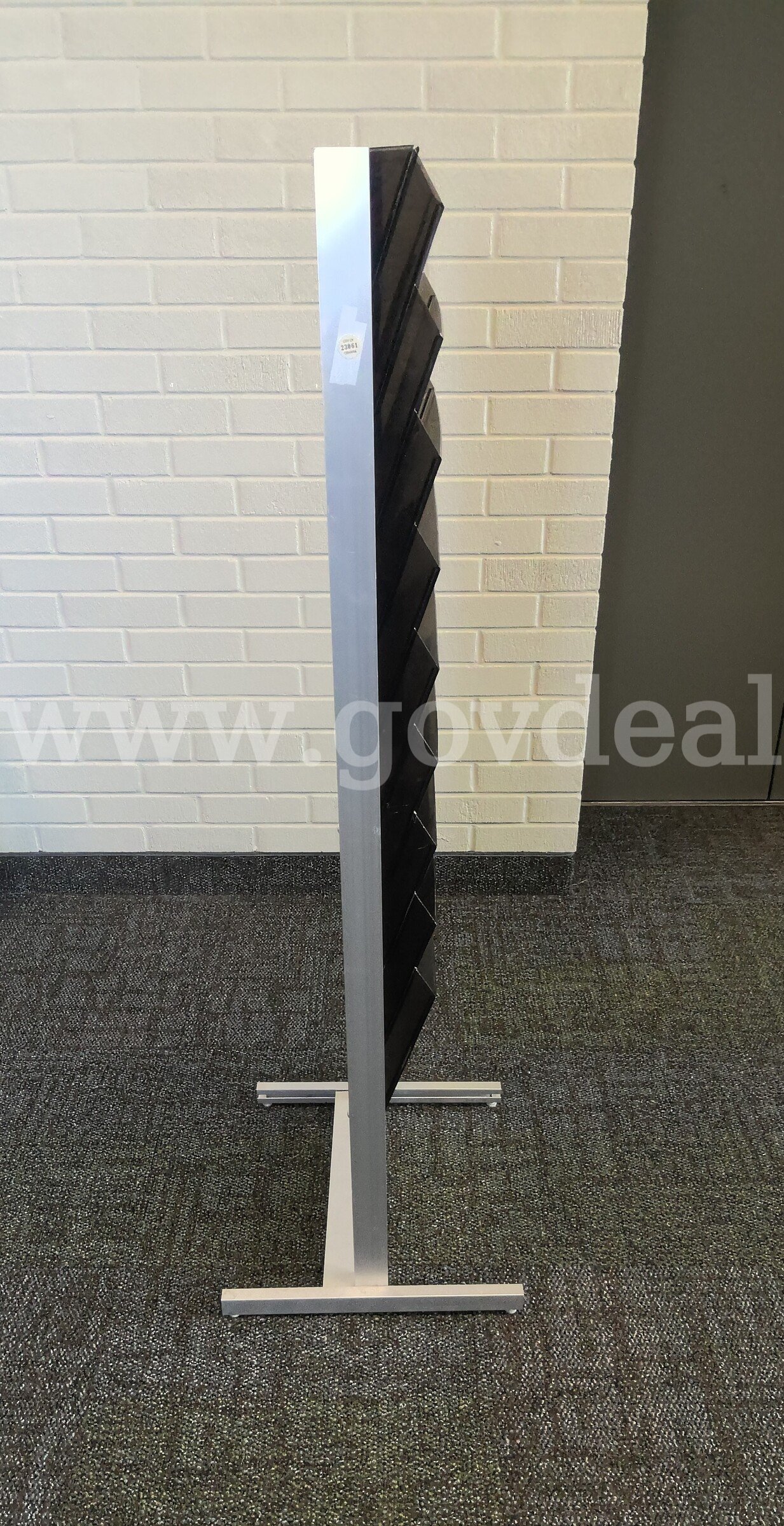 Free Standing Media Rack   Government Surplus Auction - Photo #2