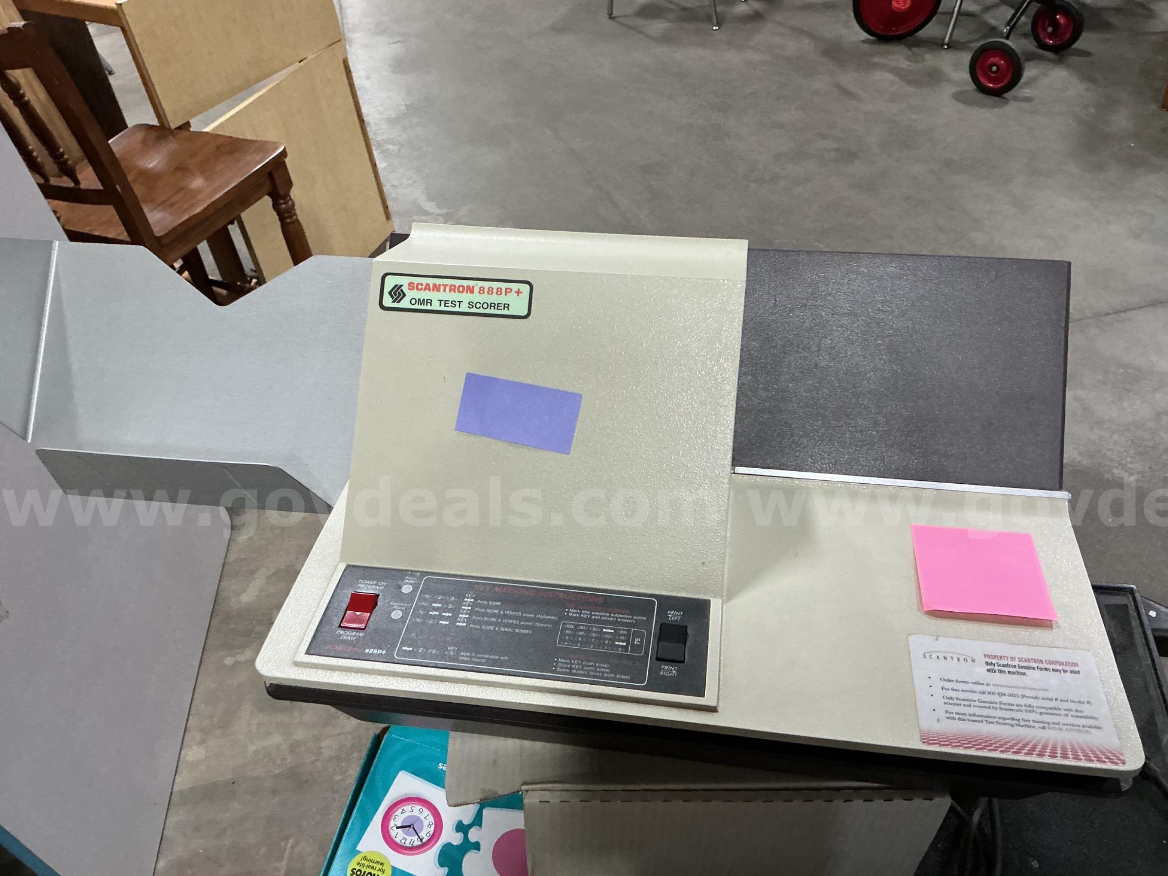 Scantron 888P+ Scantron 888P Government Surplus Auction - Primary Photo
