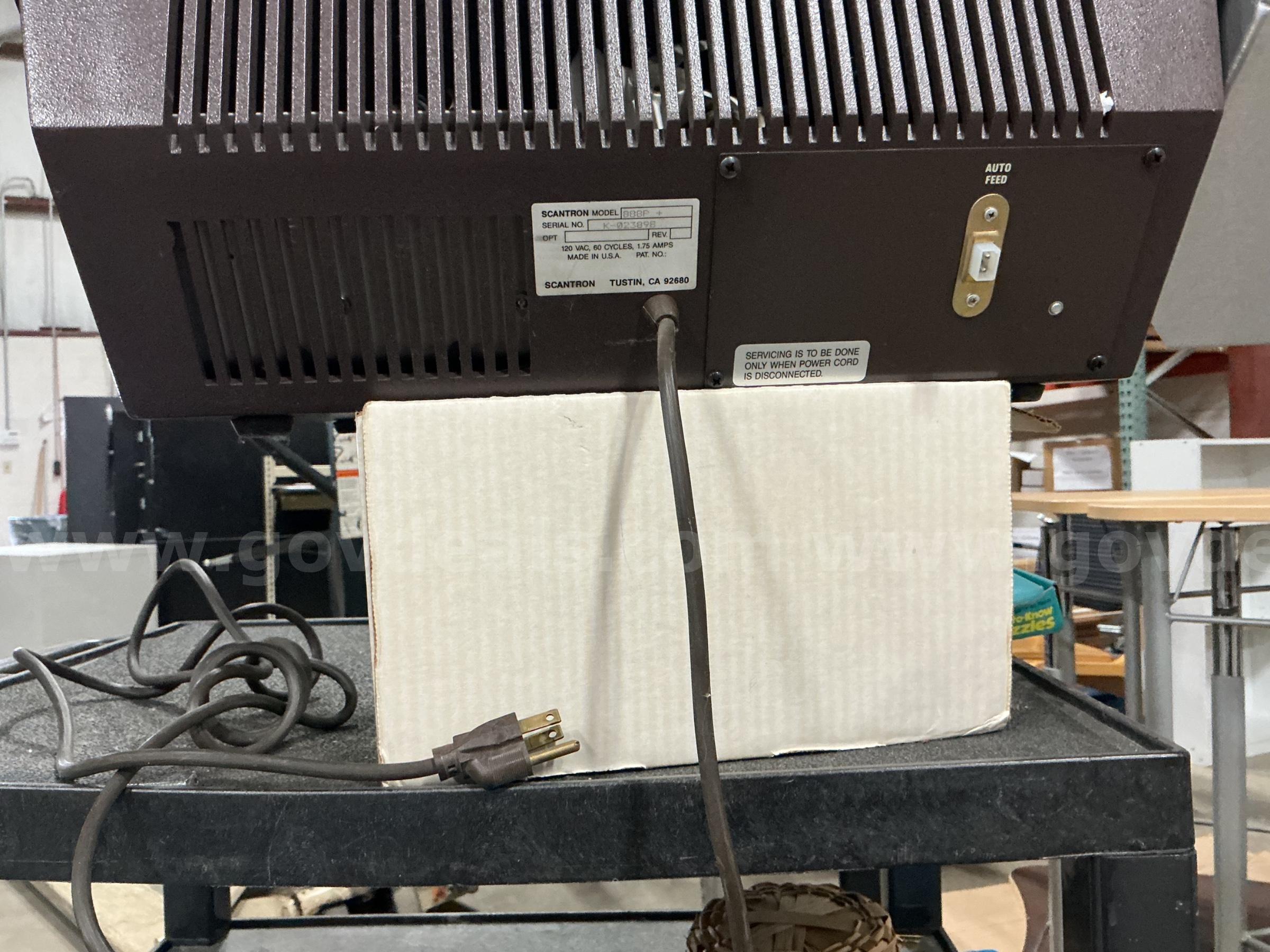 Scantron 888P+ Scantron 888P Government Surplus Auction - Photo #2