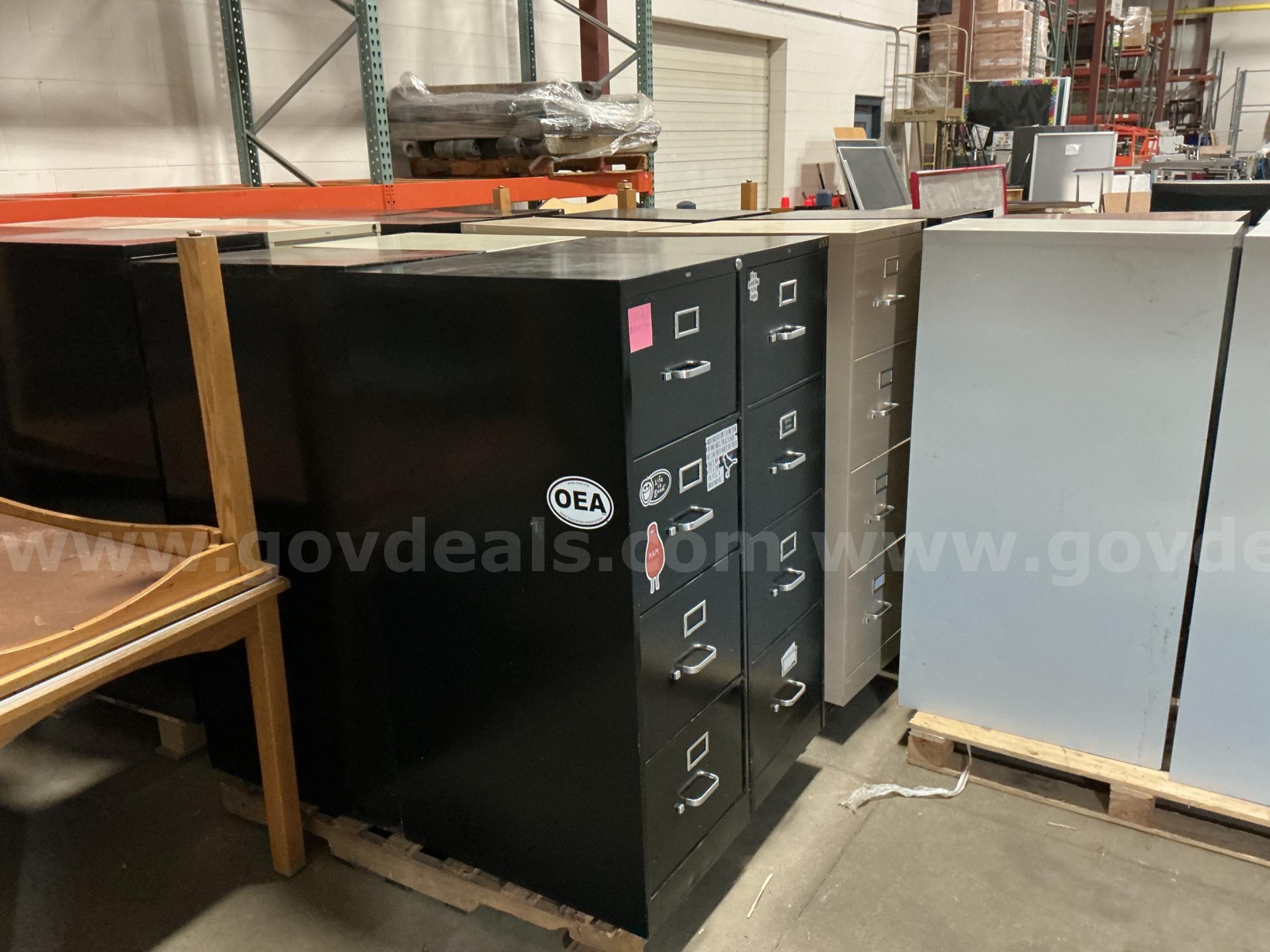 File Cabinets - Lot of 4   Government Surplus Auction - Primary Photo