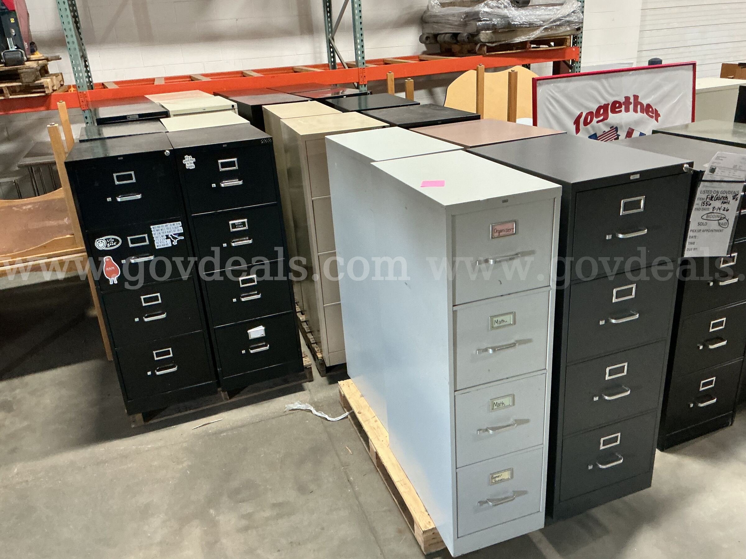 File Cabinets - Lot of 4   Government Surplus Auction - Photo #3