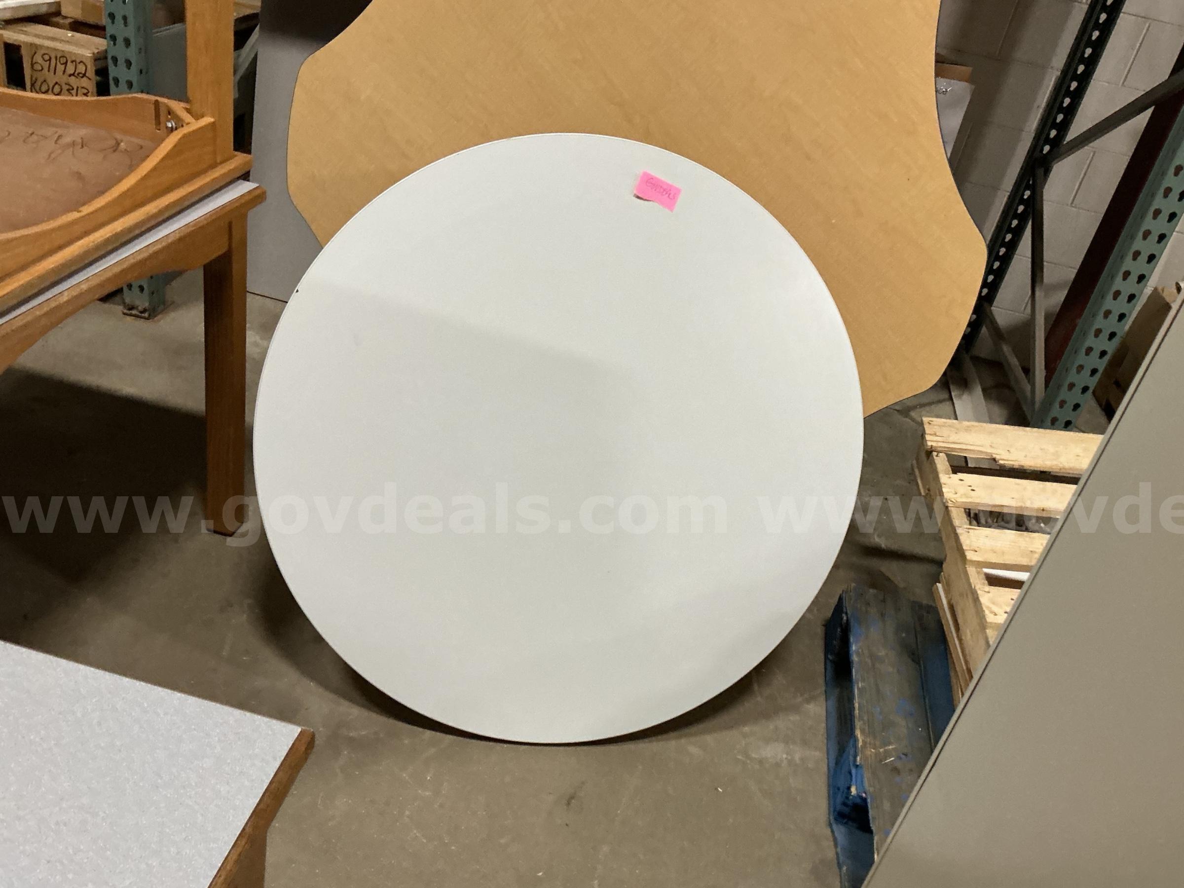 Coffee Table-round-42”   Government Surplus Auction - Photo #2