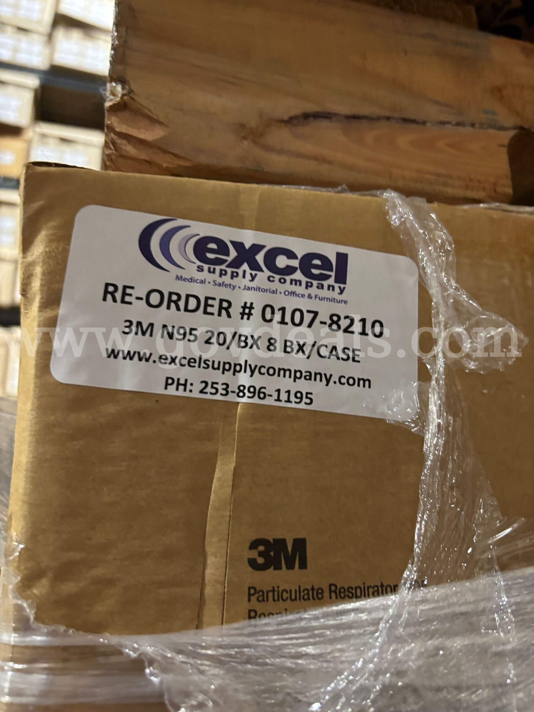 Lot of Excel 3M-N95 Masks   Government Surplus Auction - Photo #2