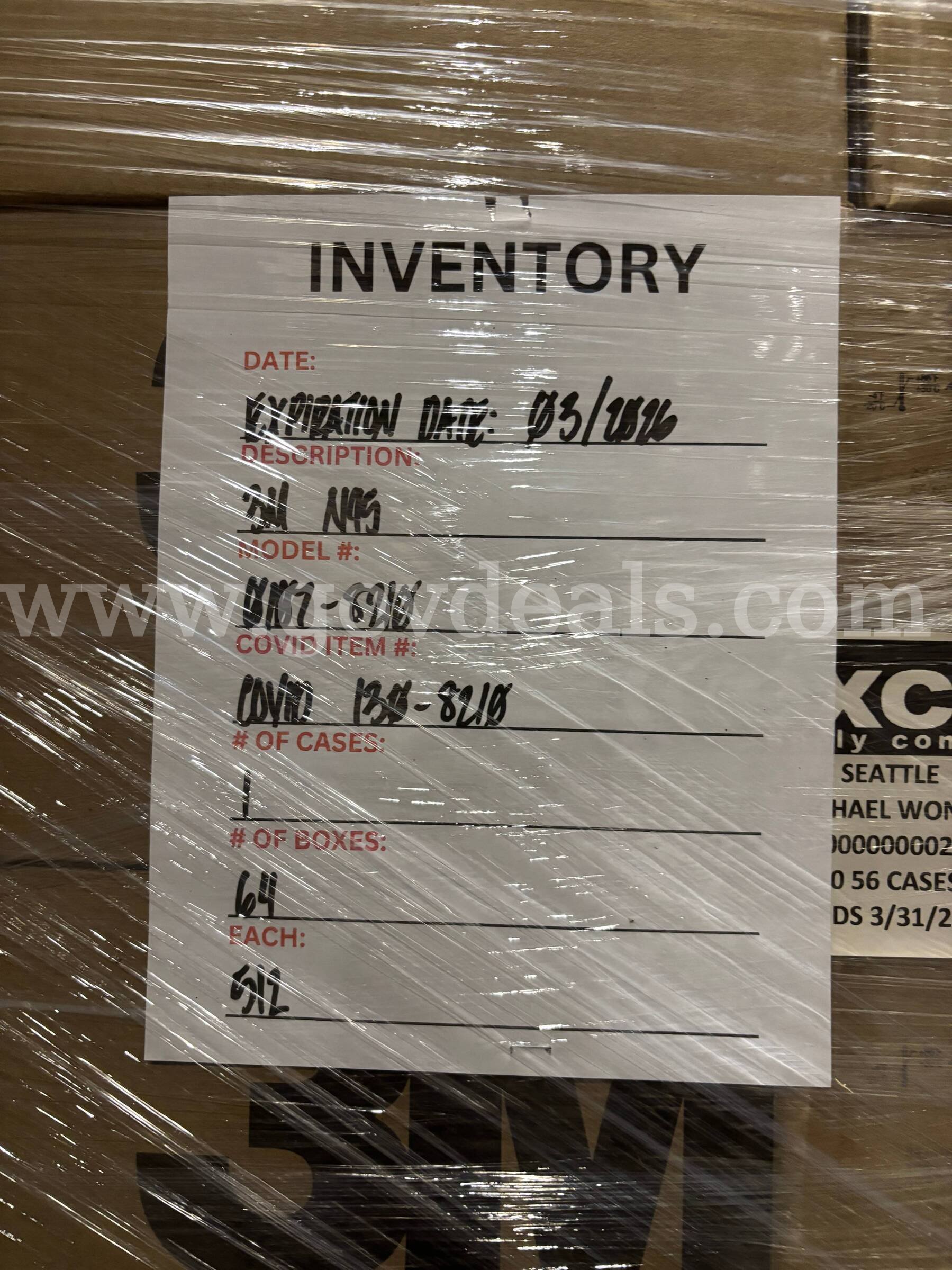 4 Pallets of Excel 3M-N95 Masks   Government Surplus Auction - Photo #5