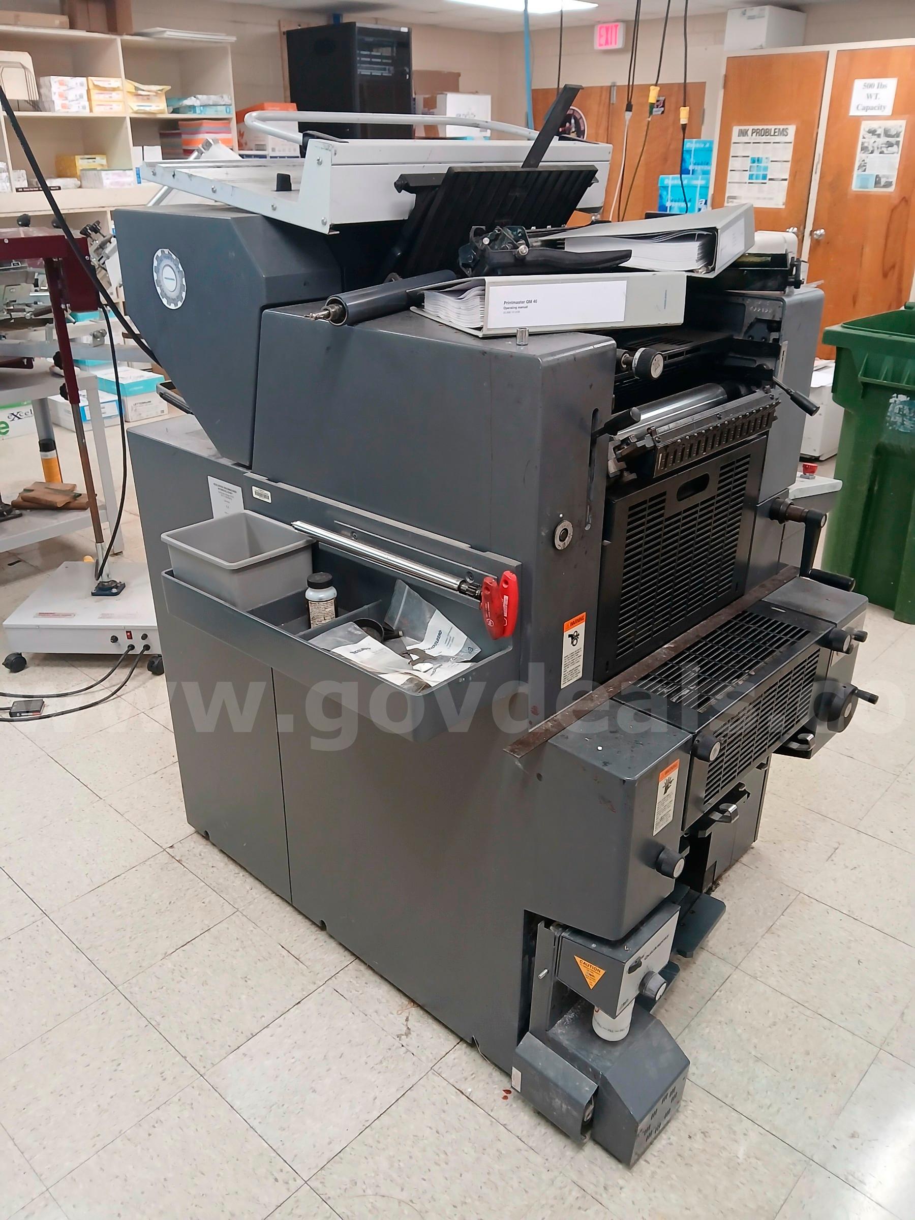 Printing Press Heidelberg Printmaster QM 46-2 Government Surplus Auction - Primary Photo