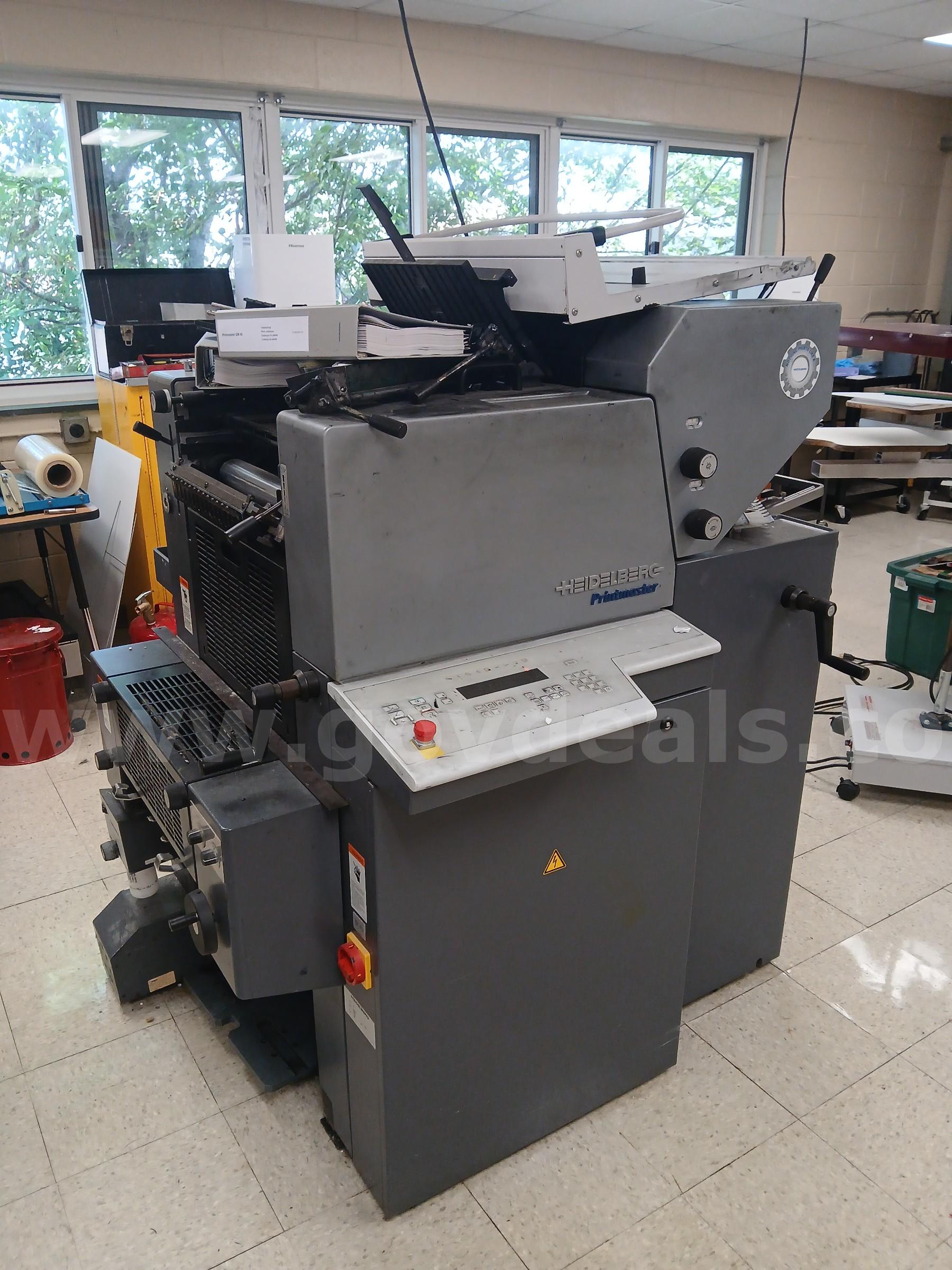 Printing Press Heidelberg Printmaster QM 46-2 Government Surplus Auction - Photo #2