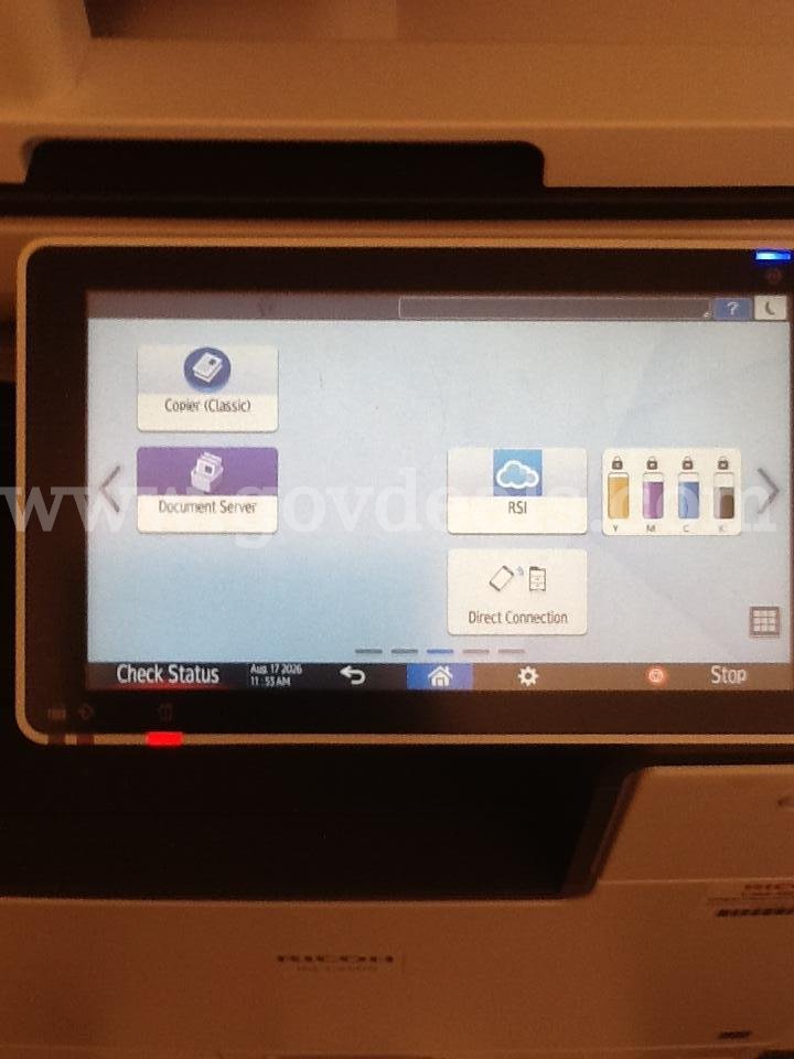 Ricoh IM C2500 Color Copy Machine. Year= 2021, Low usage= 7,634 total copies Ricoh C2500 Government Surplus Auction - Photo #2