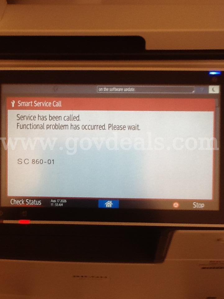 Ricoh IM C2500 Color Copy Machine. Year= 2021, Low usage= 7,634 total copies Ricoh C2500 Government Surplus Auction - Photo #4