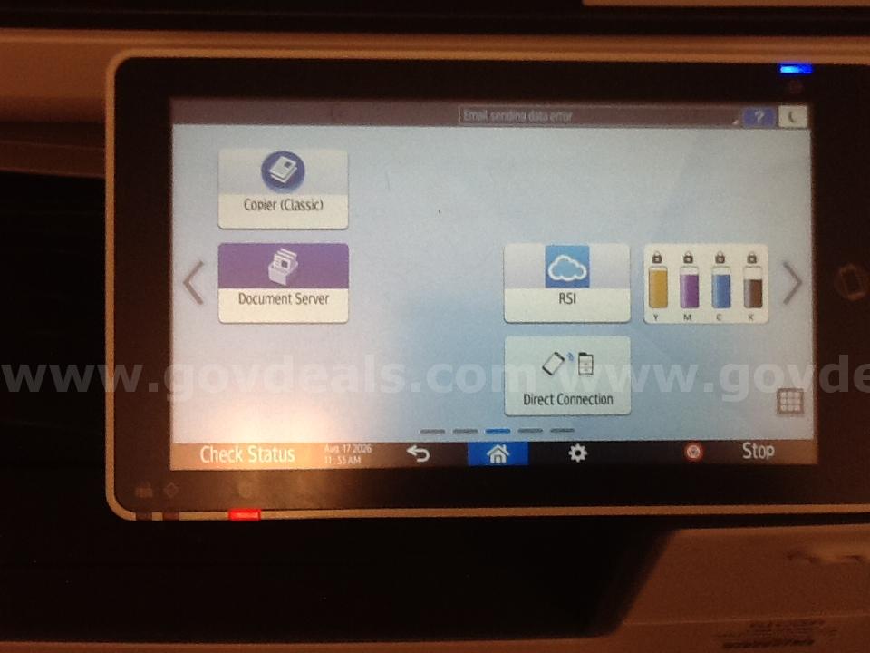 Ricoh IM C2500 Color Copy Machine. Year= 2021, Low usage= 7,634 total copies Ricoh C2500 Government Surplus Auction - Photo #5