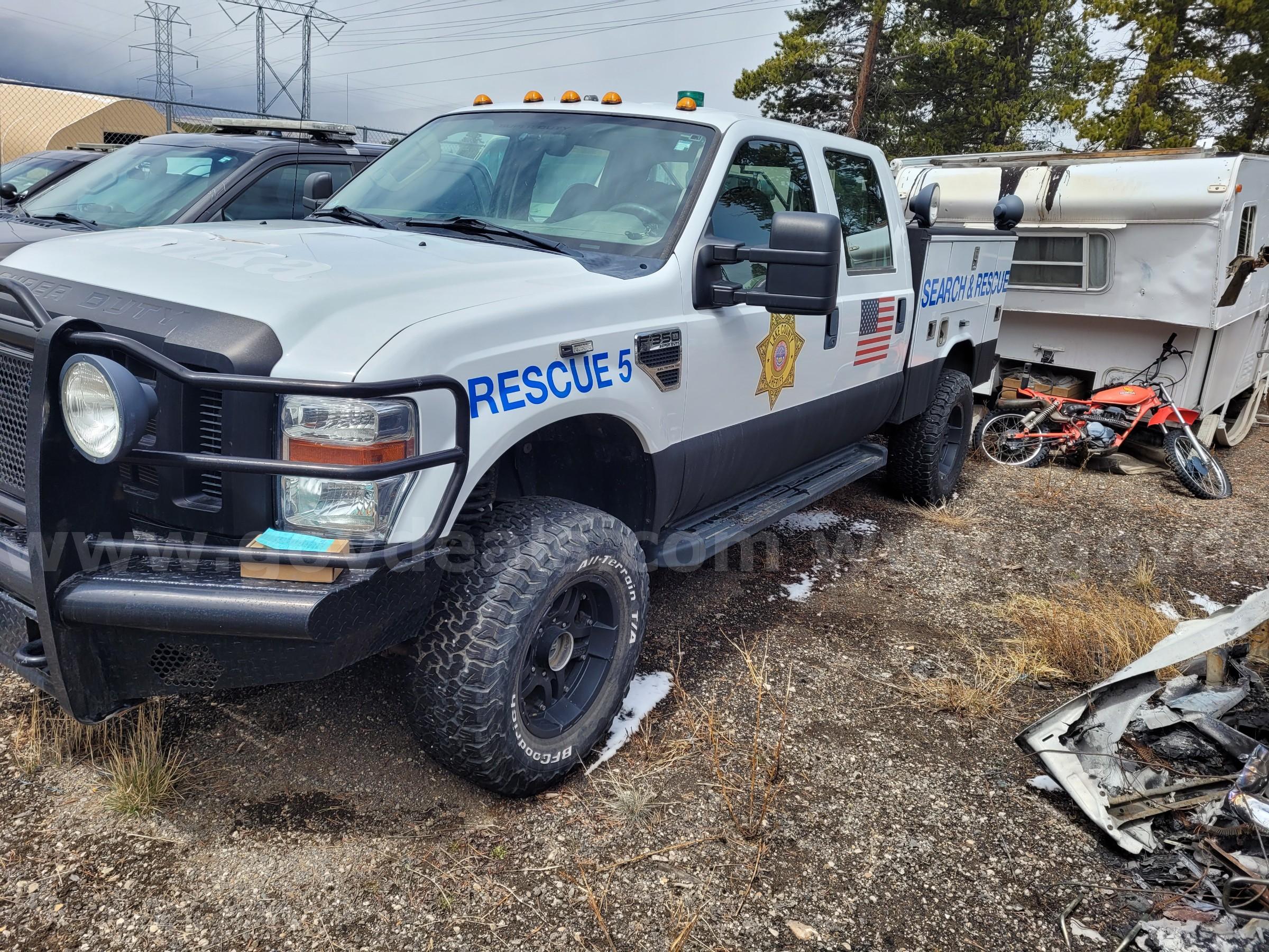 2009 Ford F-350 Super Duty Crew Cab 4x4 Search & Rescue Truck – V10 – Runs