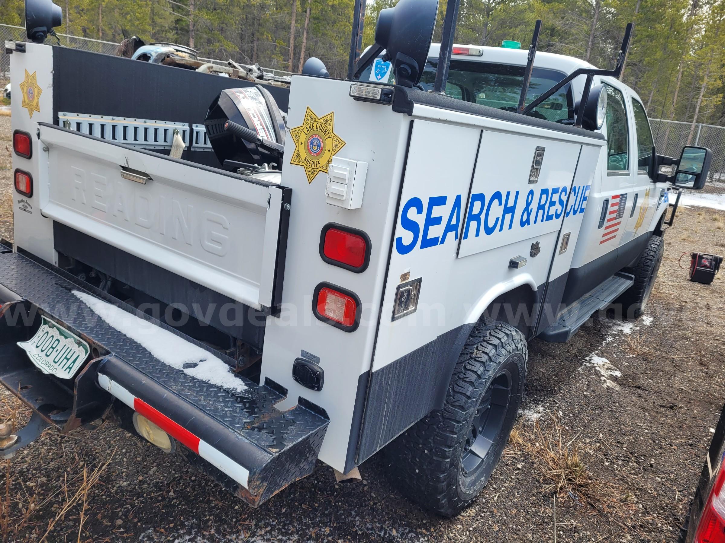 2009 Ford F-350 Super Duty Crew Cab 4x4 Search & Rescue Truck – V10 – Runs Ford F-350 Government Surplus Auction - Photo #6
