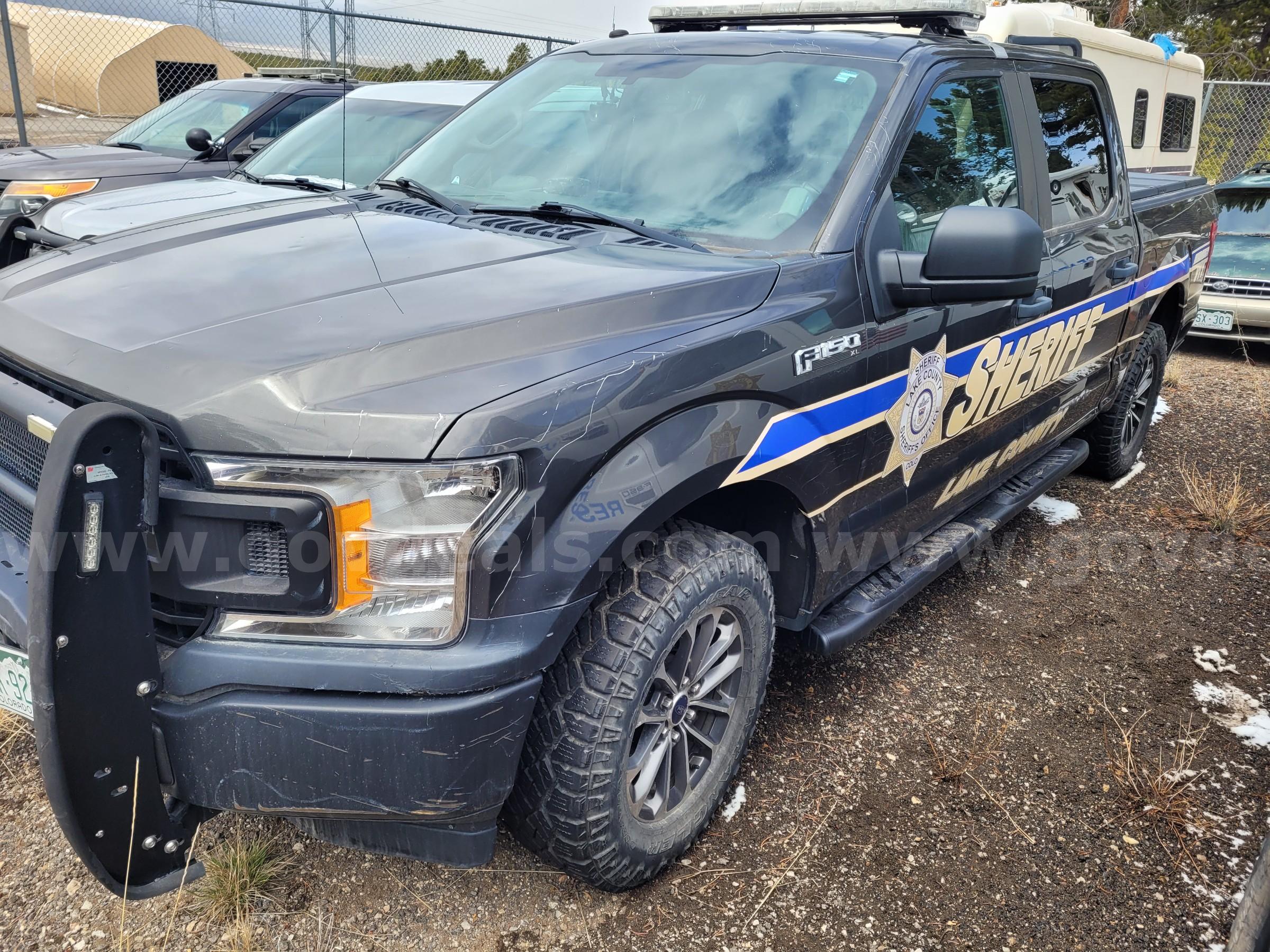2018 Ford F-150 Crew Cab Police Responder 4WD – 3.5L EcoBoost – Bed Cover – Runs – 65K Miles