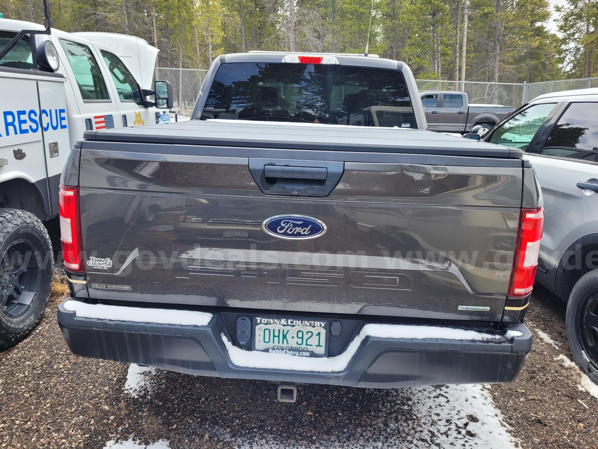 2018 Ford F-150 Crew Cab Police Responder 4WD – 3.5L EcoBoost – Bed Cover – Runs – 65K Miles Ford F-150 Government Surplus Auction - Photo #2