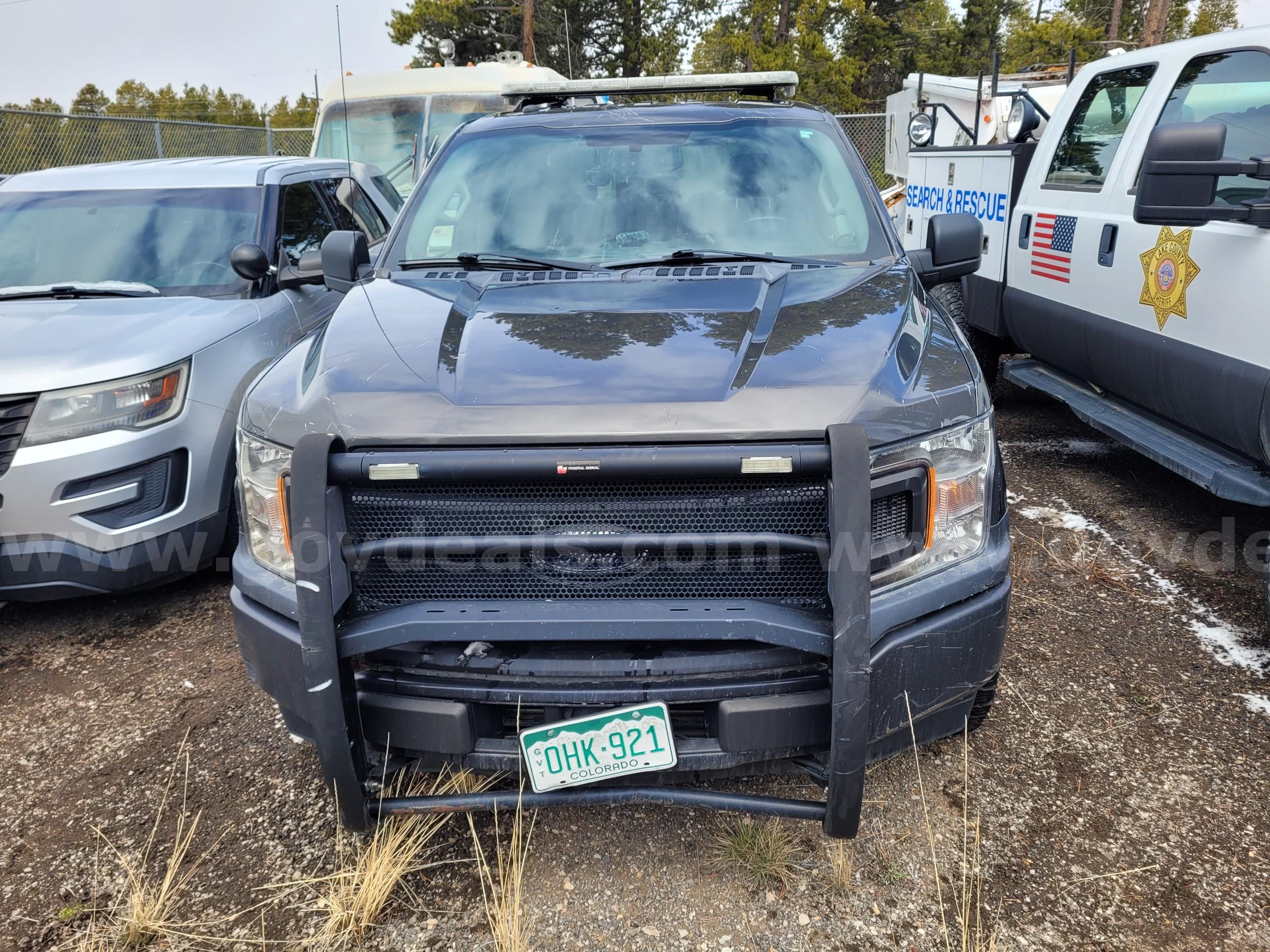 2018 Ford F-150 Crew Cab Police Responder 4WD – 3.5L EcoBoost – Bed Cover – Runs – 65K Miles Ford F-150 Government Surplus Auction - Photo #6