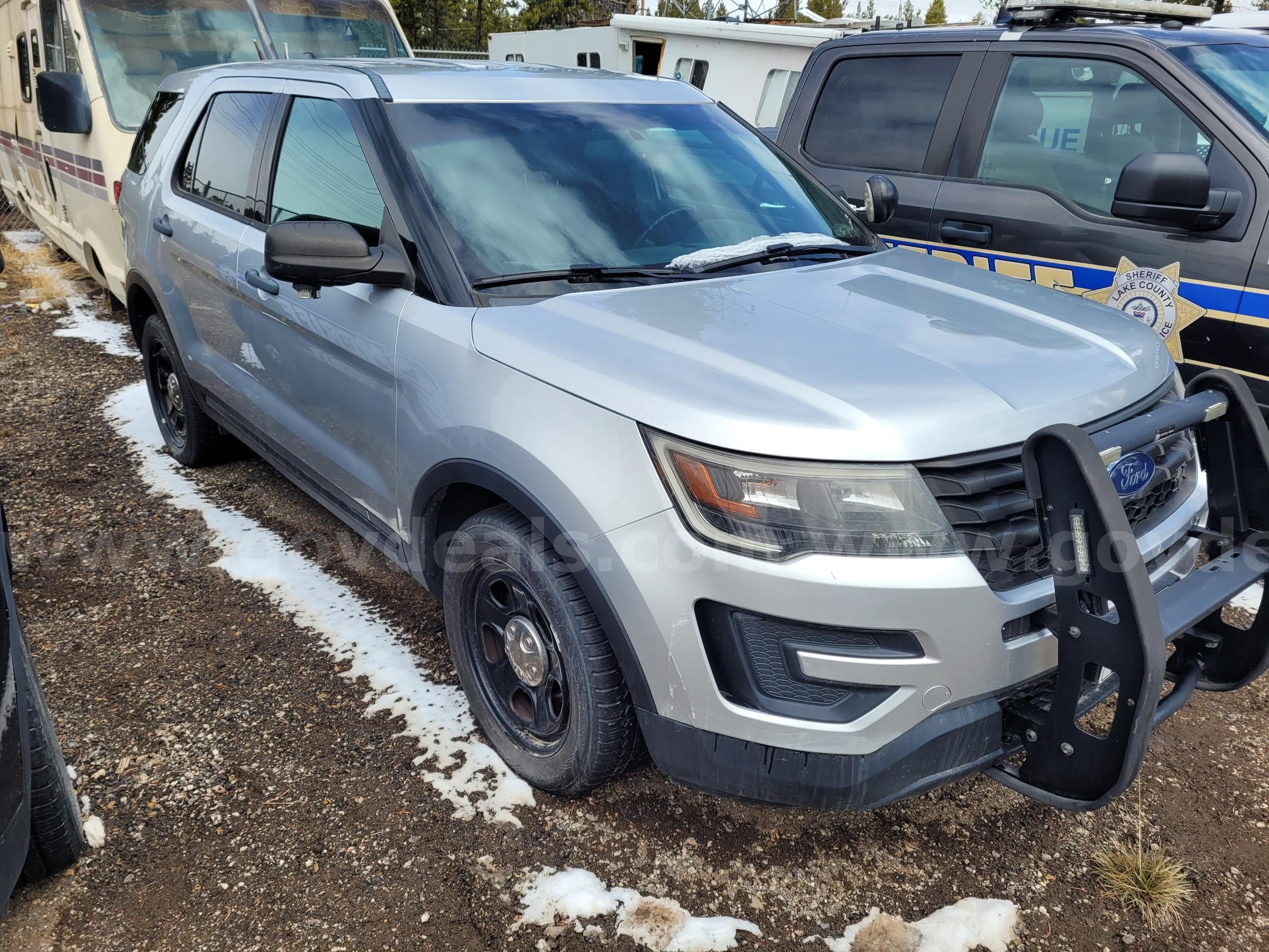 2017 Ford Explorer Police Interceptor Utility – 3.7L V6 – Runs – 75K Miles, 4WD