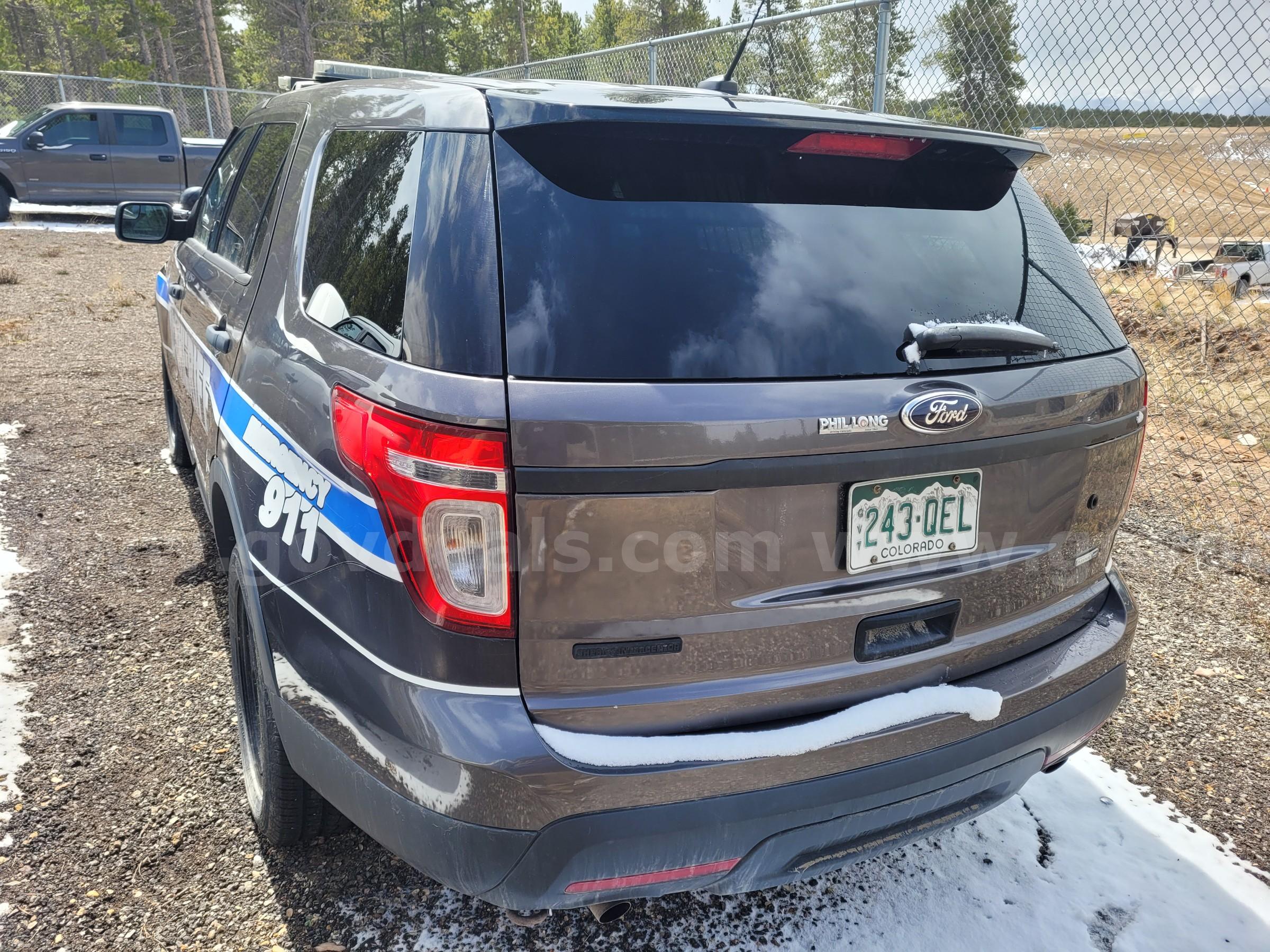 2014 Ford Explorer Police Interceptor 4WD – 3.7L V6 – Runs – 155K Miles Ford Explorer Government Surplus Auction - Photo #5