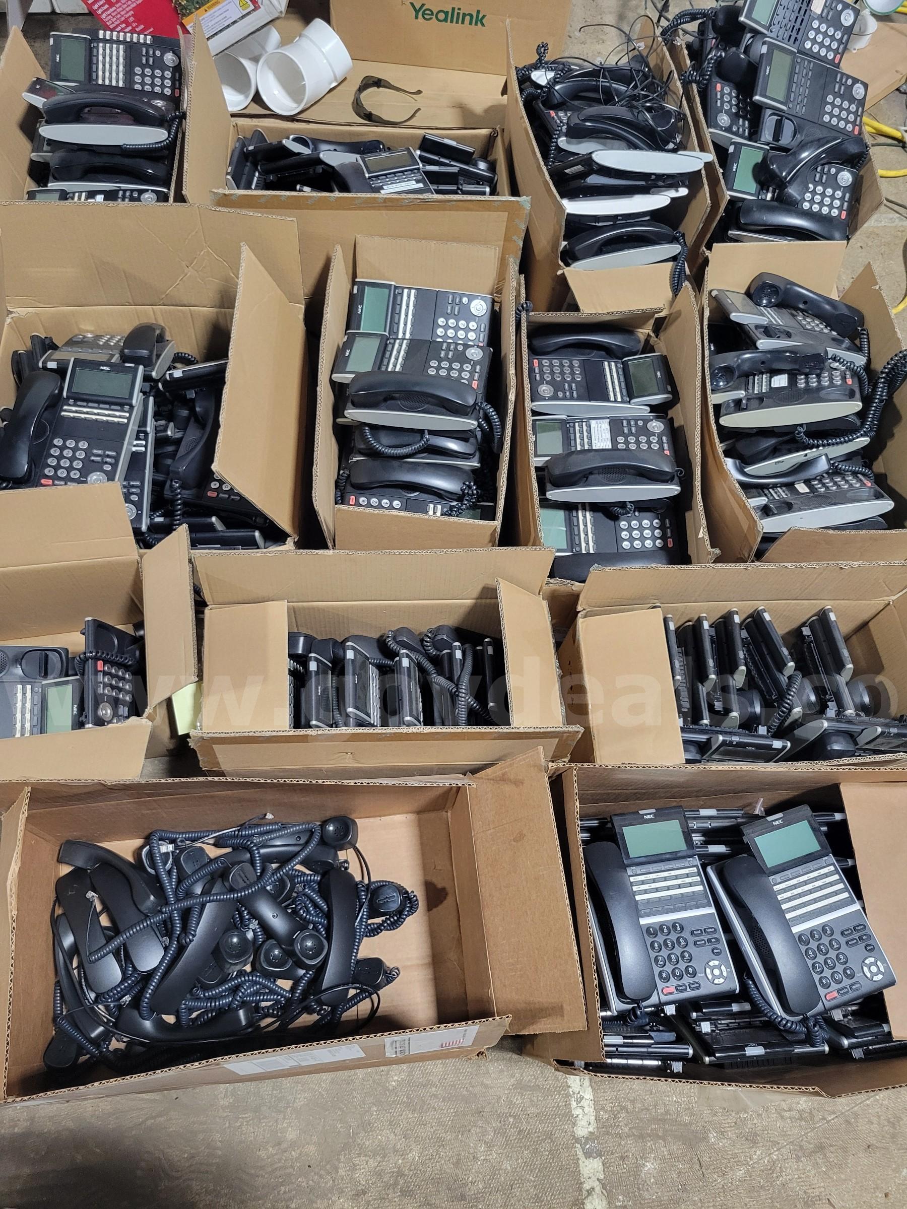 Lot of 153 NEC Phones (110 RJ-11 & 43 RJ-45)  153 Government Surplus Auction - Photo #2