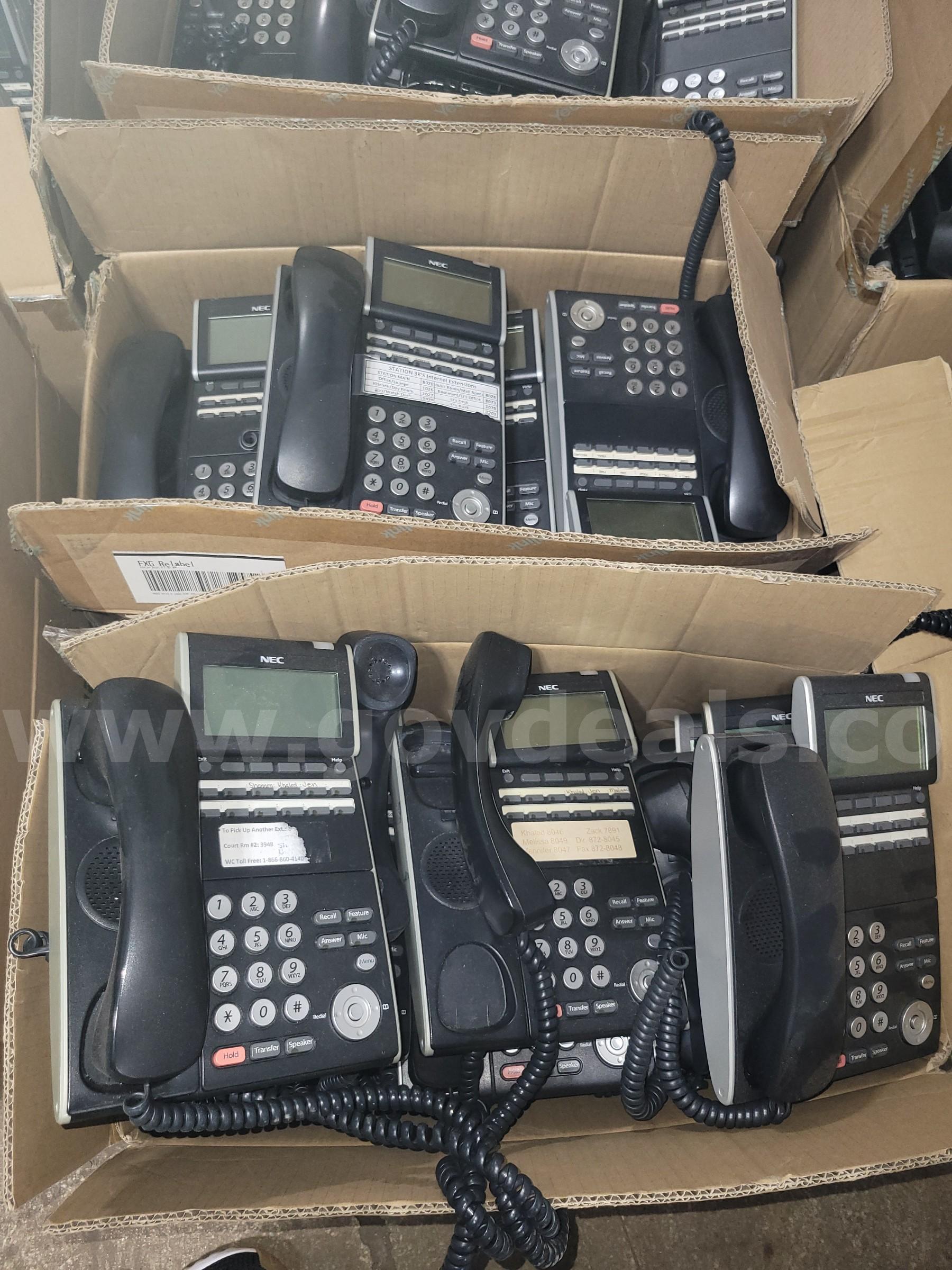 Lot of 153 NEC Phones (110 RJ-11 & 43 RJ-45)  153 Government Surplus Auction - Photo #5
