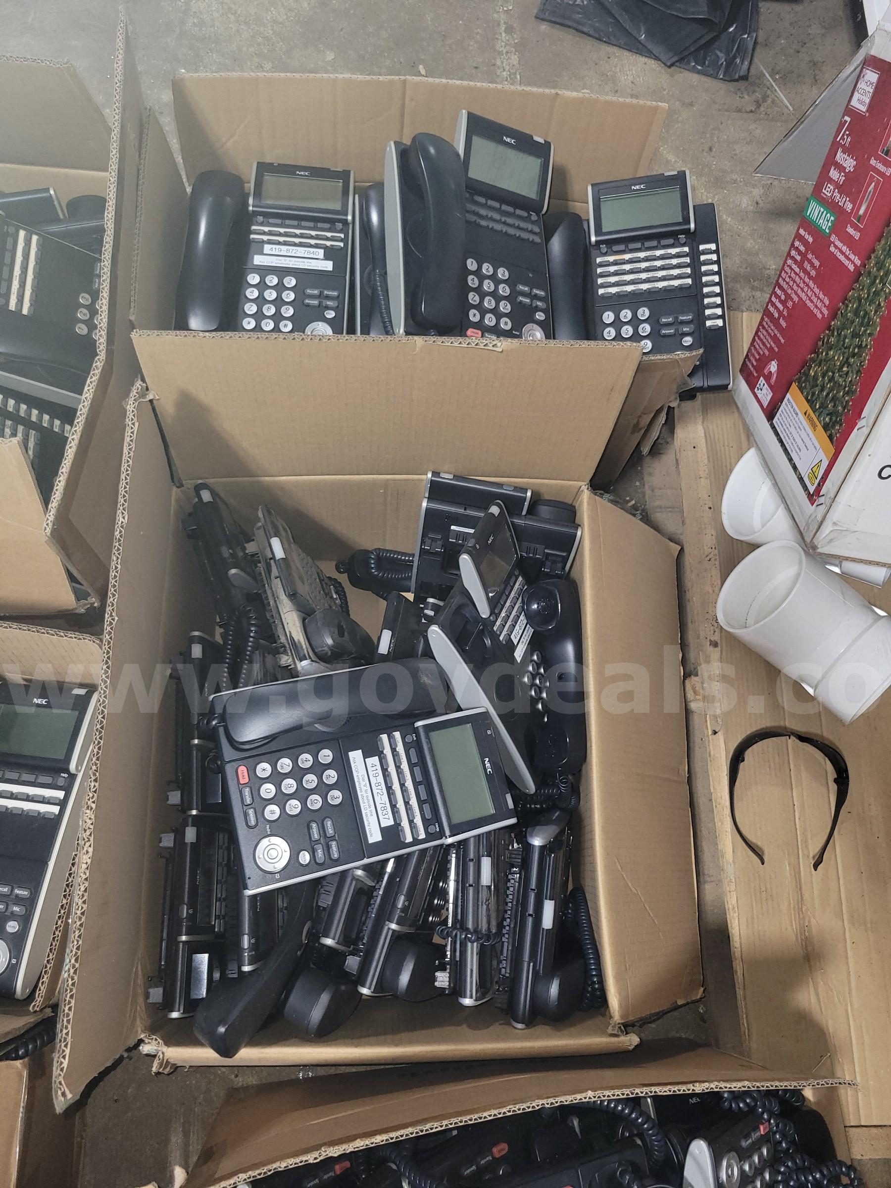 Lot of 153 NEC Phones (110 RJ-11 & 43 RJ-45)  153 Government Surplus Auction - Photo #6
