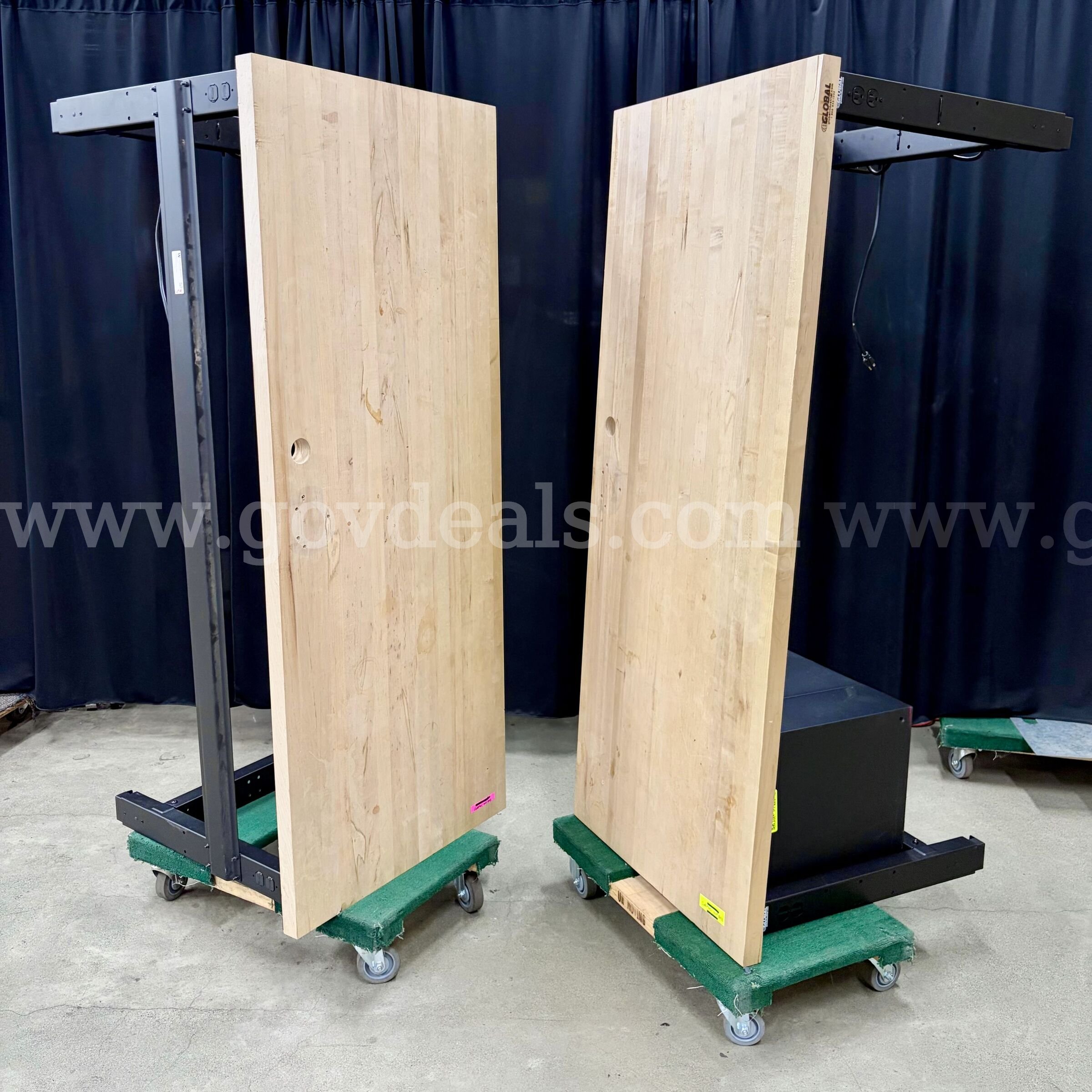 Lot of 2 6' Butcher Block Workbenches: Global Industrial (430-9)