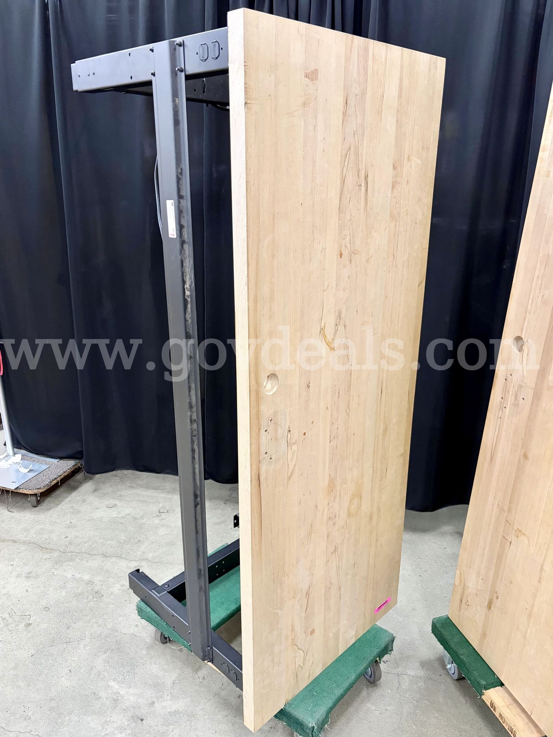 Lot of 2 6' Butcher Block Workbenches: Global Industrial (430-9) Global Industrial 430 Government Surplus Auction - Photo #2