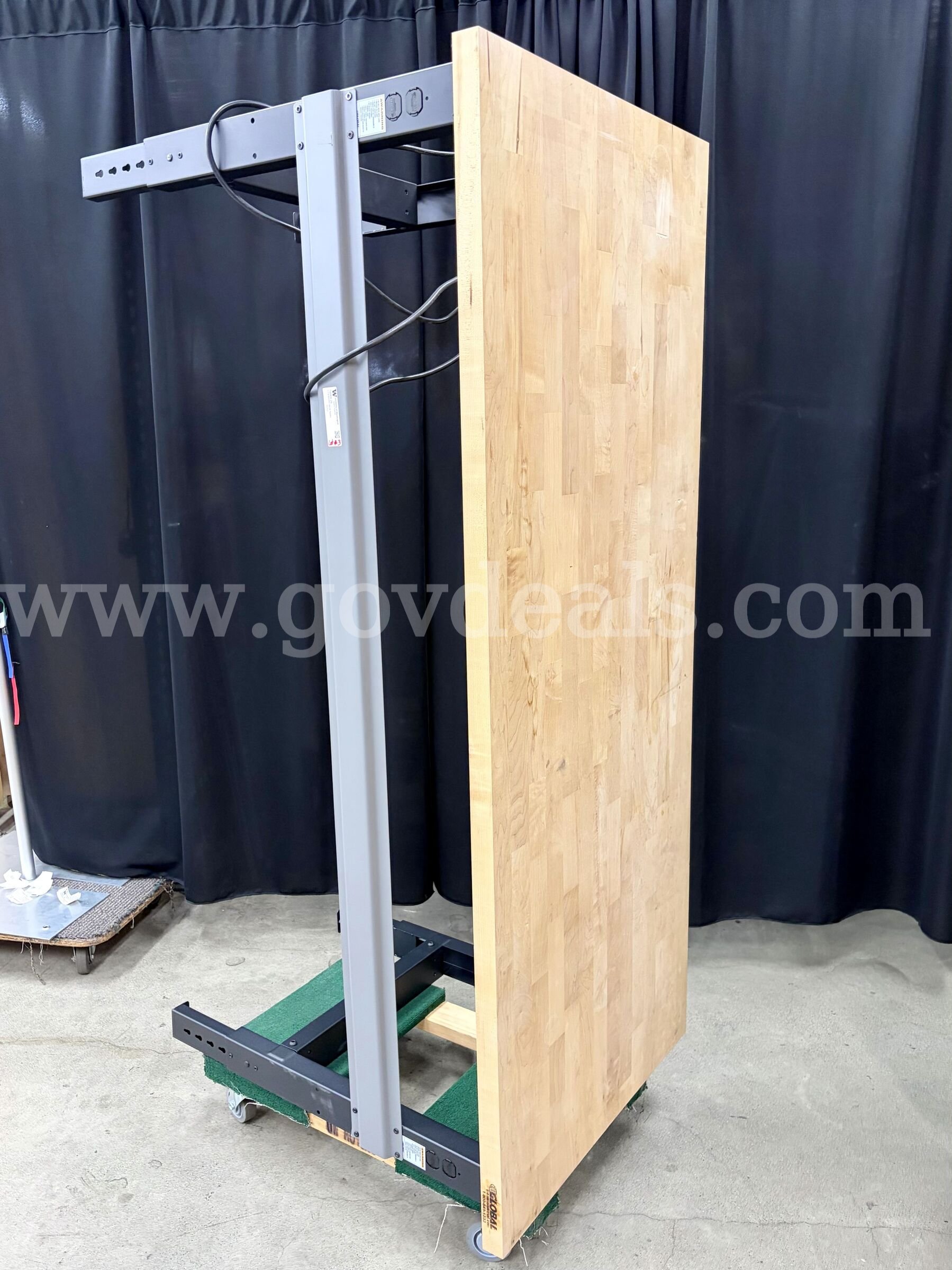 Lot of 2 6' Butcher Block Workbenches: Global Industrial (430-11)  430 Government Surplus Auction - Photo #2