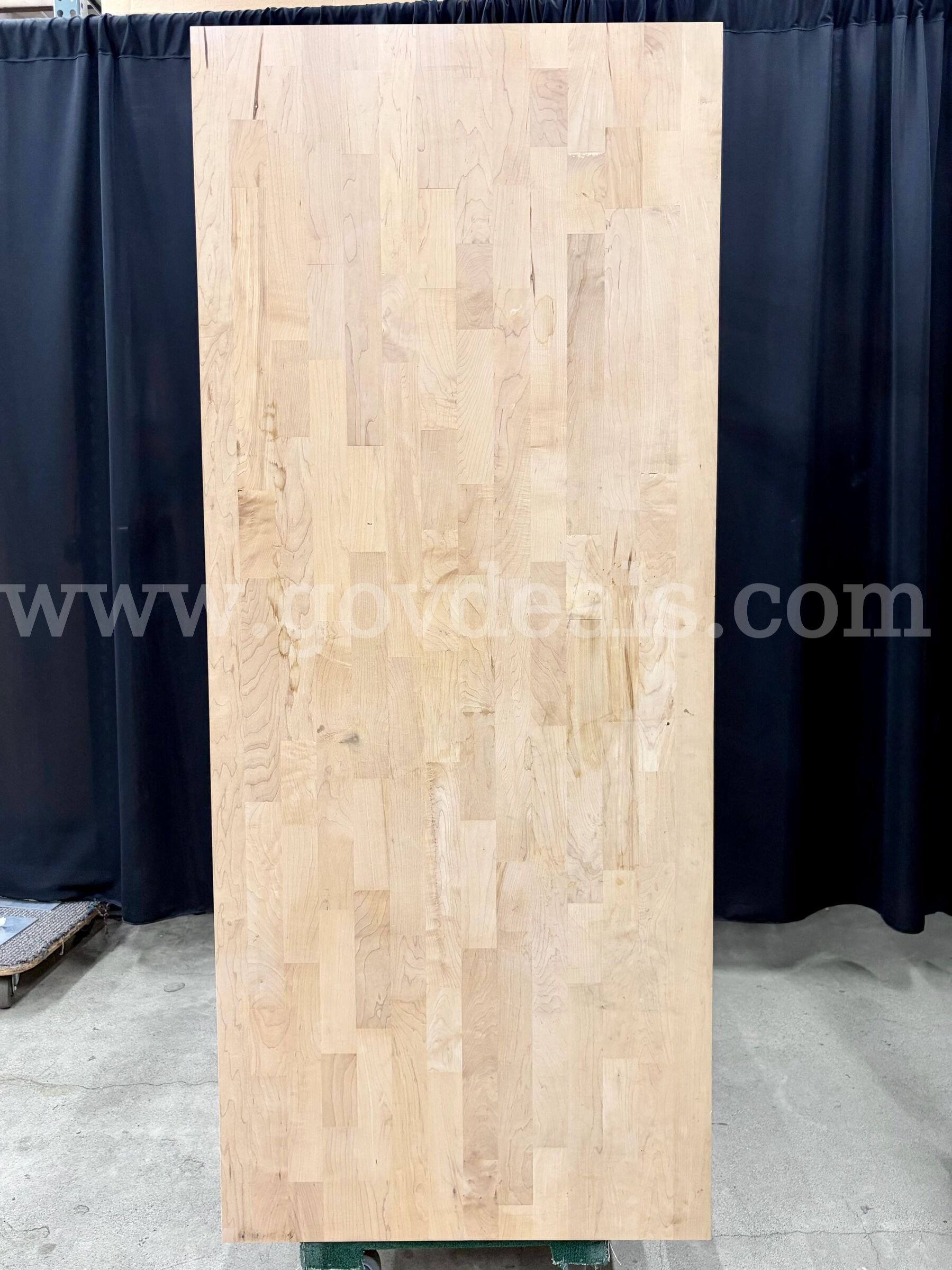 Lot of 2 6' Butcher Block Workbenches: Global Industrial (430-11)  430 Government Surplus Auction - Photo #3