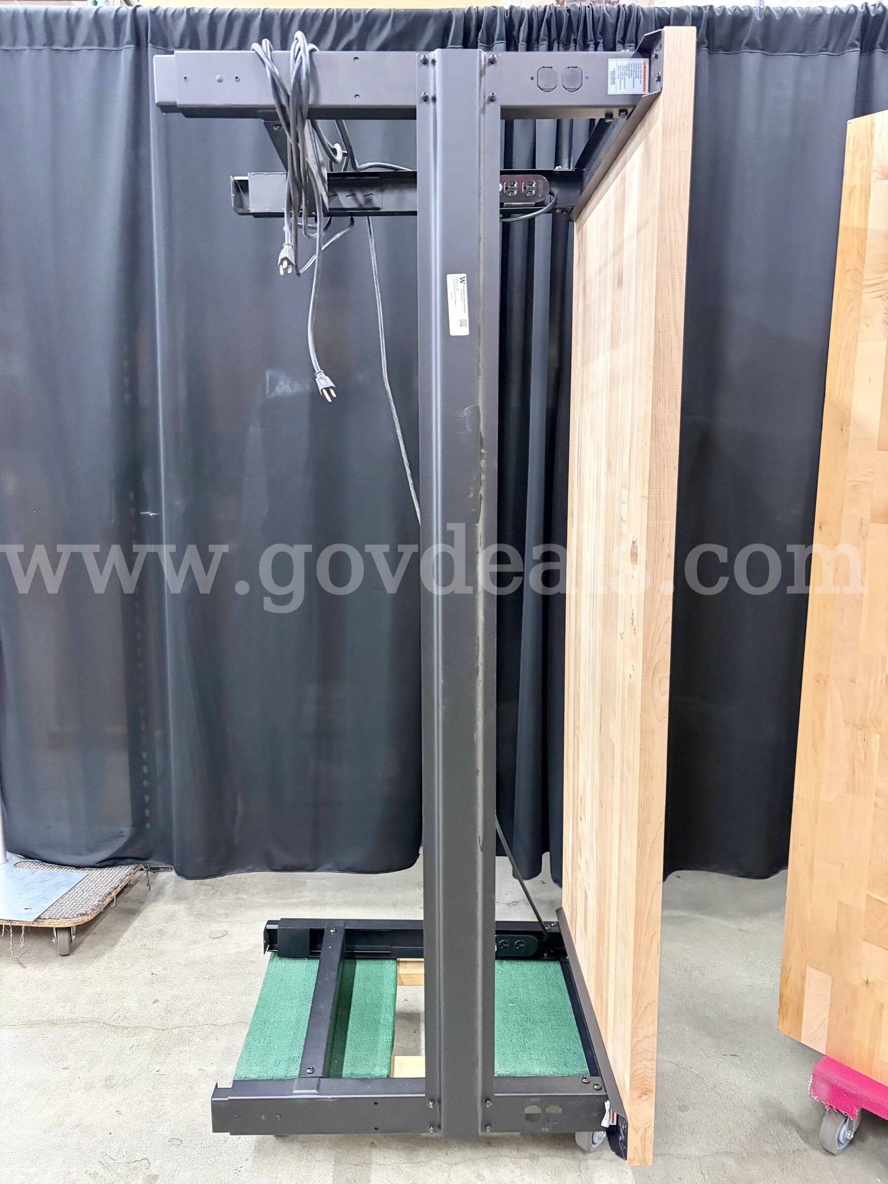 Lot of 2 6' Butcher Block Workbenches: Global Industrial (430-12)  430 Government Surplus Auction - Photo #5