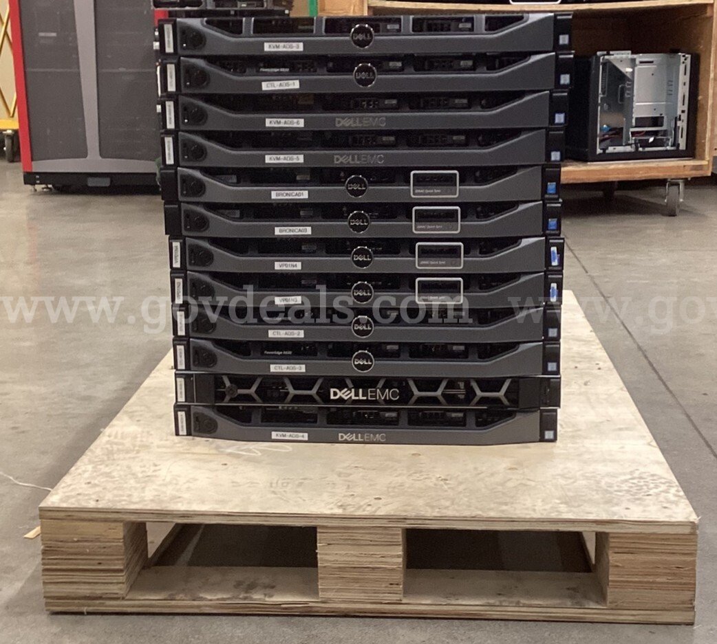 Lot of 12 Servers: Dell PowerEdge R630 & R640 (Hard Drives Removed) (429-1) Dell R630 Government Surplus Auction - Photo #6