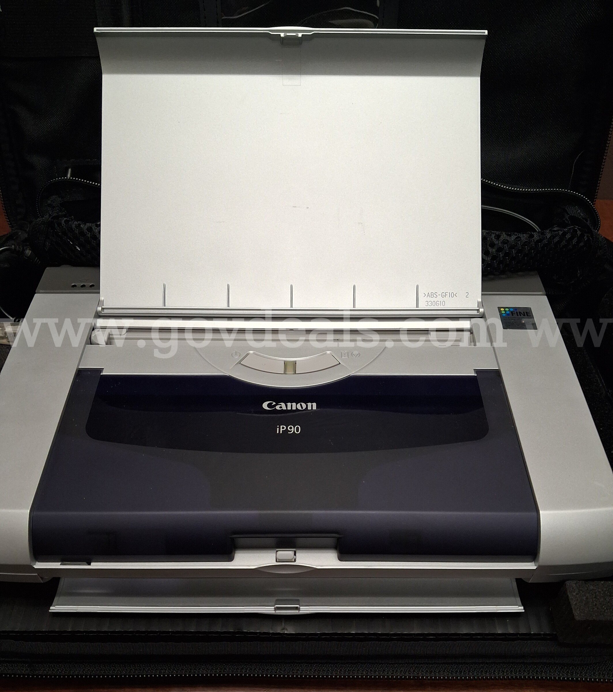 Canon PIXMA iP90 Portable Printer with Case and Extra Ink/PRE-OWNED/DS18694/99580/DSP Case  Government Surplus Auction - Photo #4