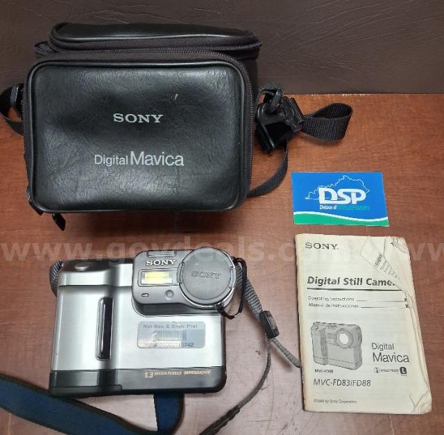 Sony MVC-FD88 Digital Camera with Case but No Charger/PRE-OWNED/DS18589/99133/DSP Case Charger Government Surplus Auction - Primary Photo