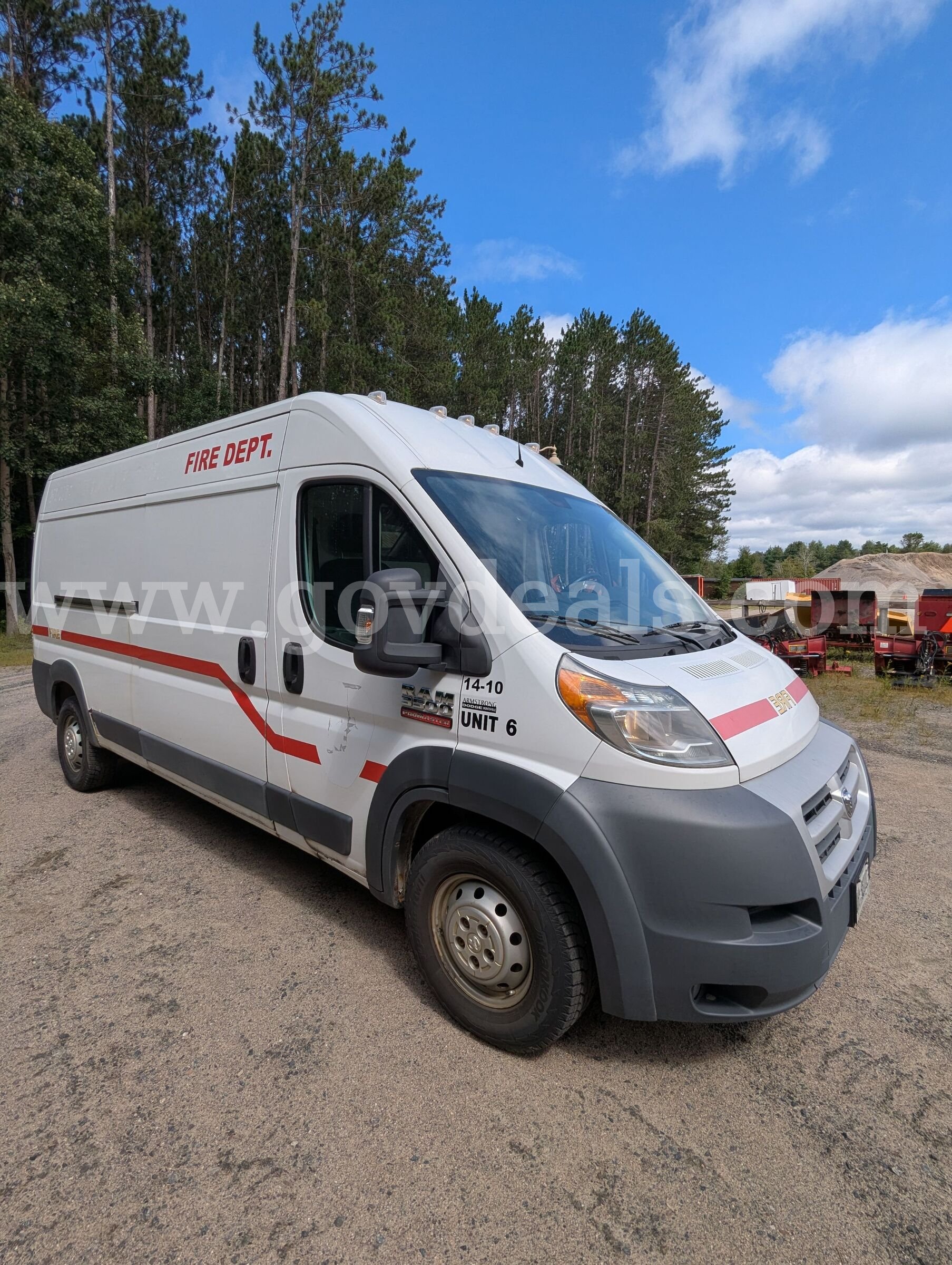 2014 RAM Promaster Cargo Van with Winter Tires RAM Promaster Government Surplus Auction - Photo #2