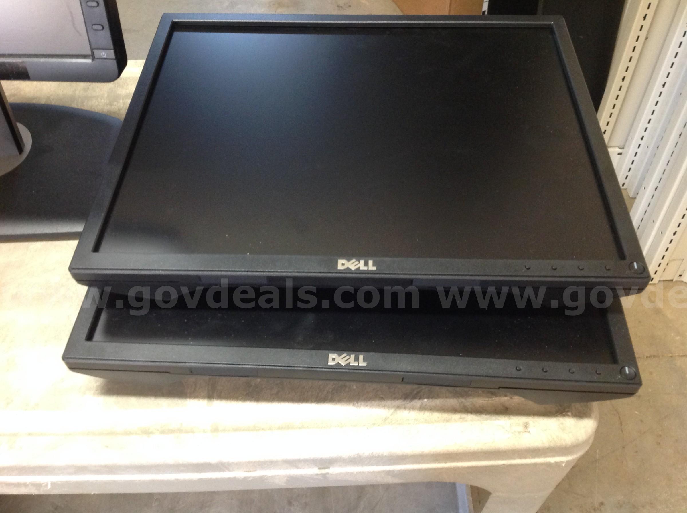 Lot of 3 - Dell Monitors Dell  Government Surplus Auction - Photo #3