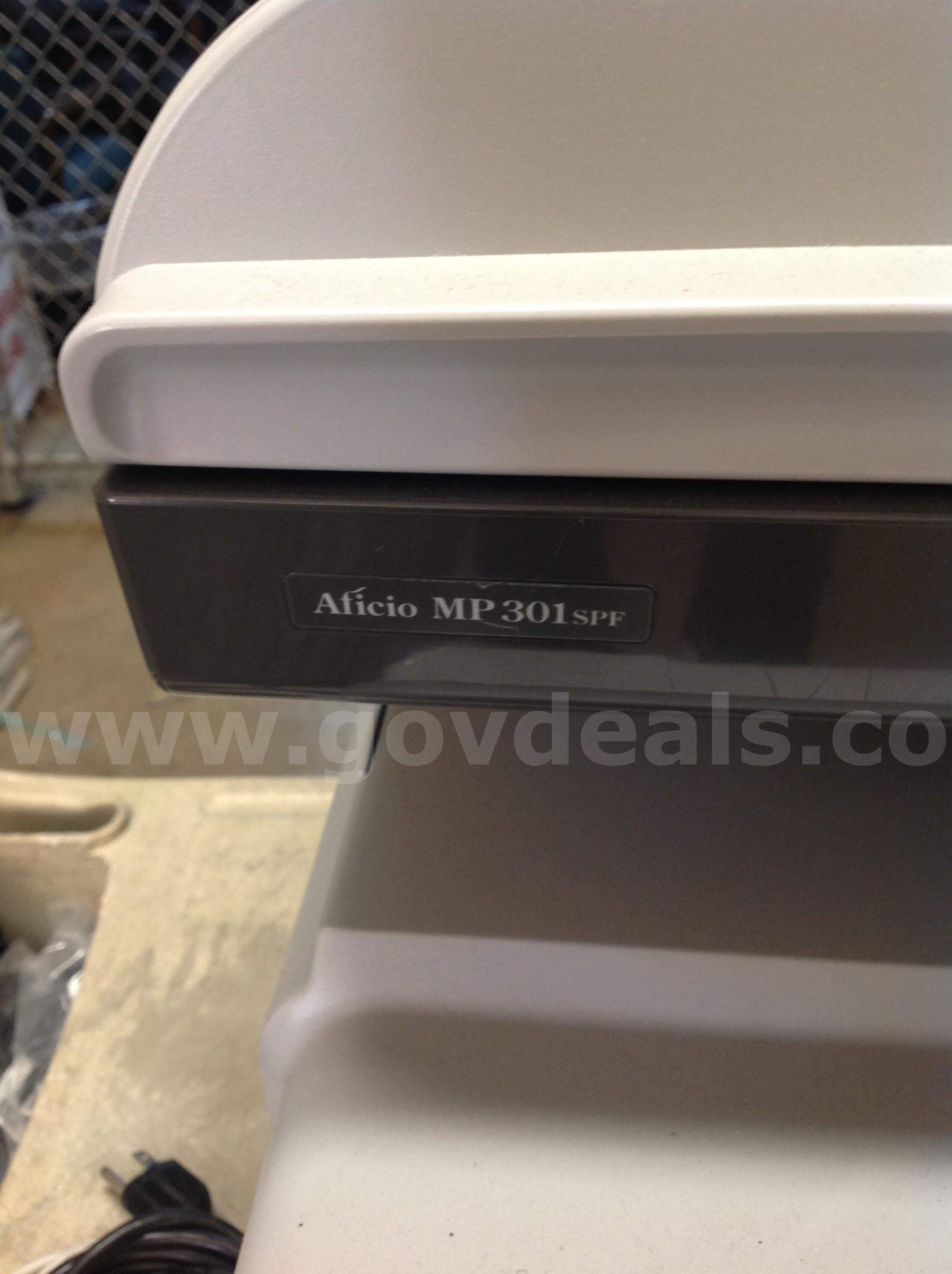 Ricoh Aficio MP301SPF Multi-Function Printer  MP301SPF Government Surplus Auction - Photo #3