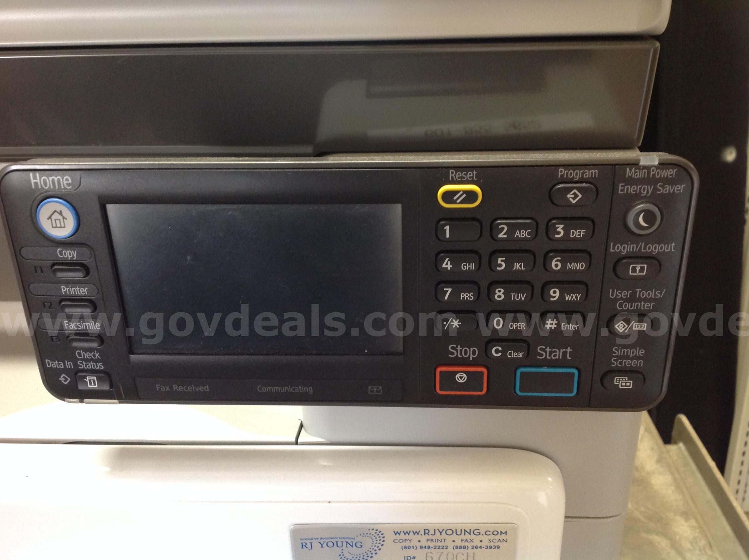 Ricoh Aficio MP301SPF Multi-Function Printer  MP301SPF Government Surplus Auction - Photo #4