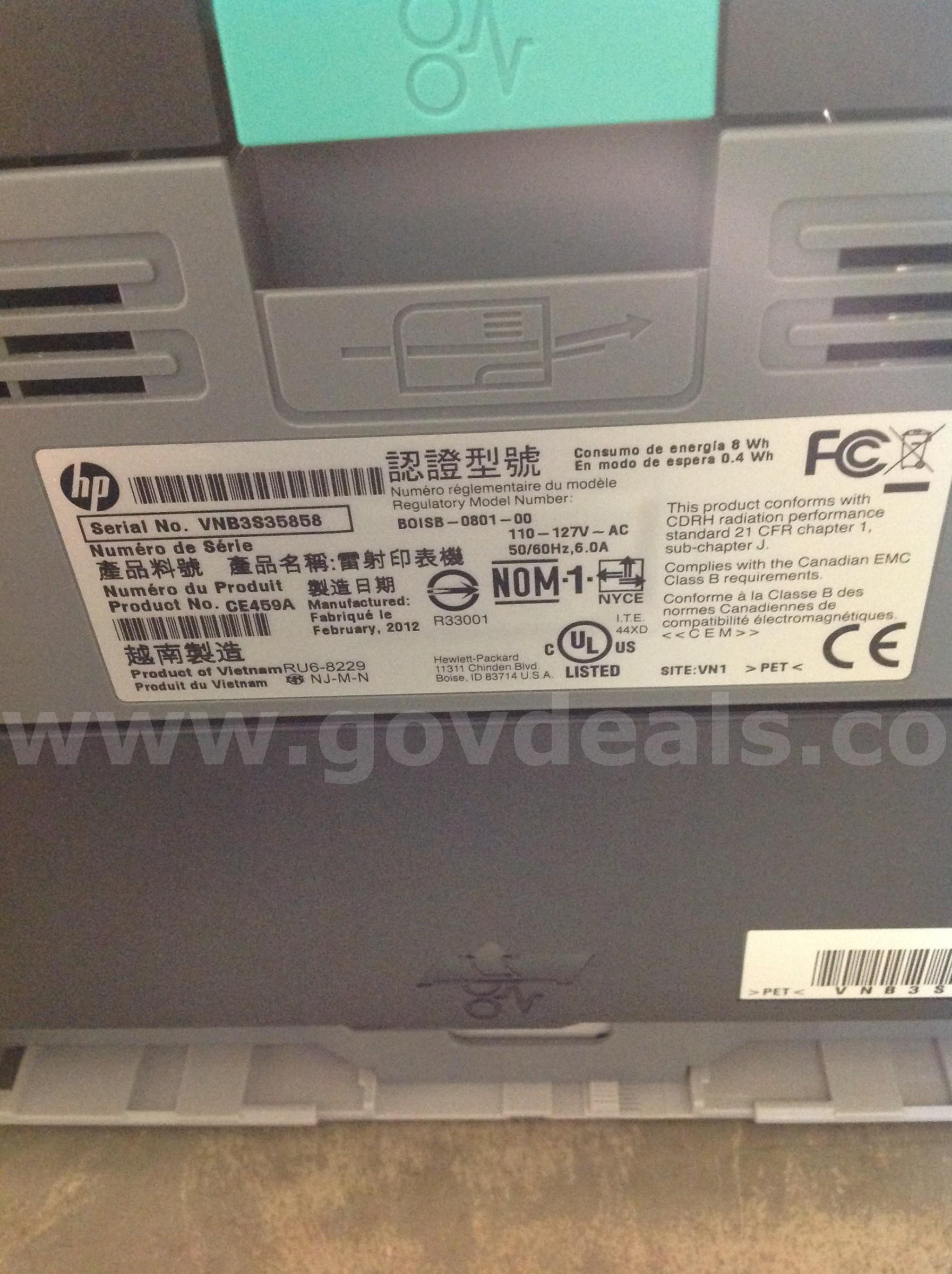 HP LaserJet P2055dn Printer HP P2055dn Government Surplus Auction - Photo #3