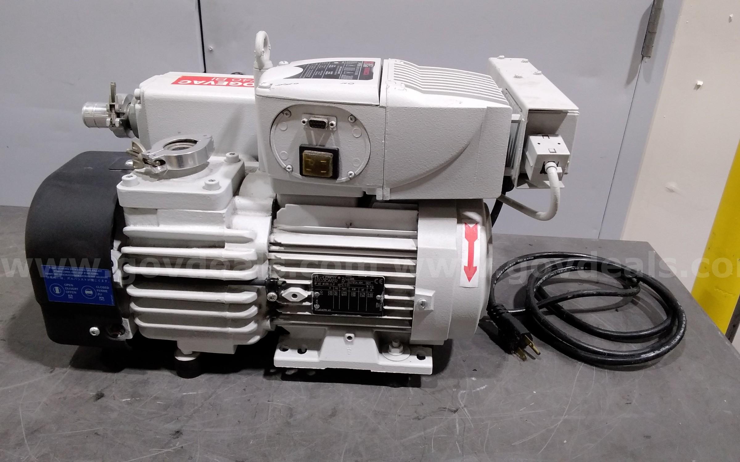 Sogevac SV 40 BI vacuum pump SV40BI, 230 volts  230 Government Surplus Auction - Photo #2