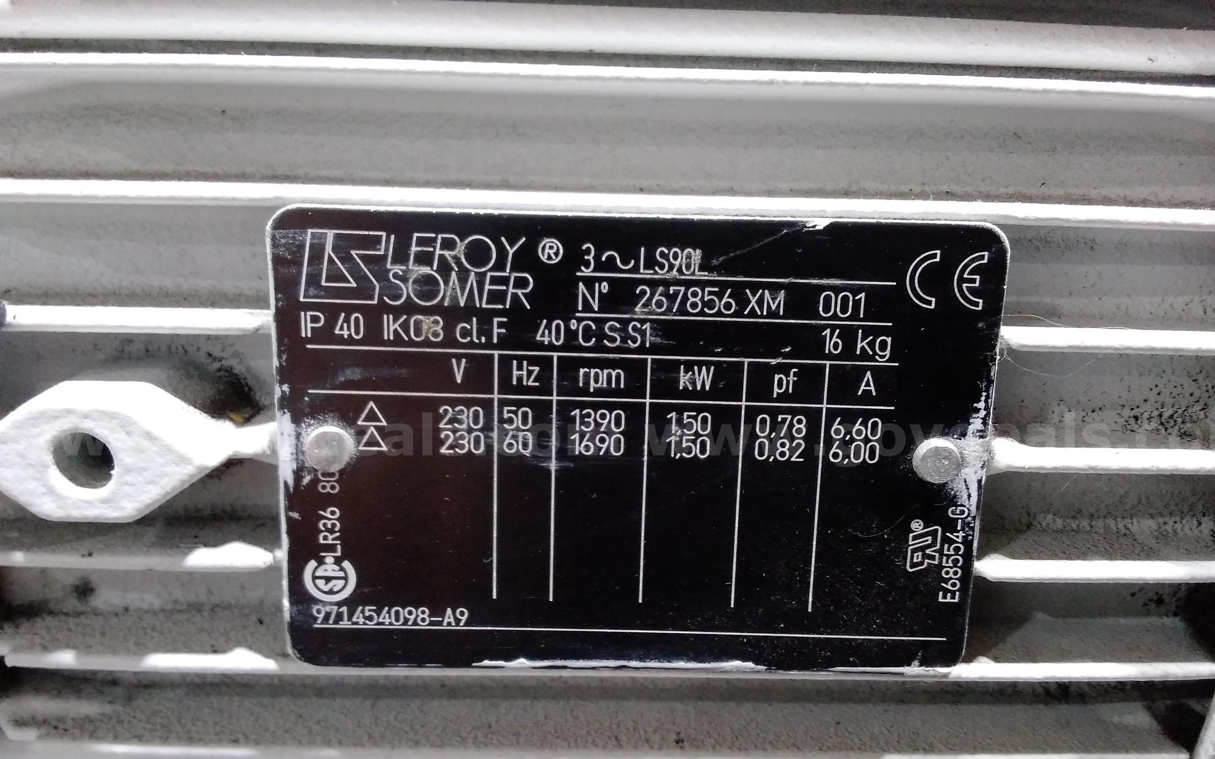 Sogevac SV 40 BI vacuum pump SV40BI, 230 volts  230 Government Surplus Auction - Photo #3