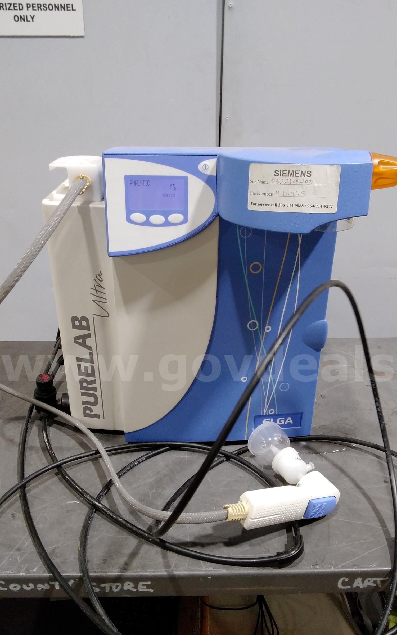 ELGA purelab ultra Model: ULXXANM2, lab water system.   Government Surplus Auction - Photo #3