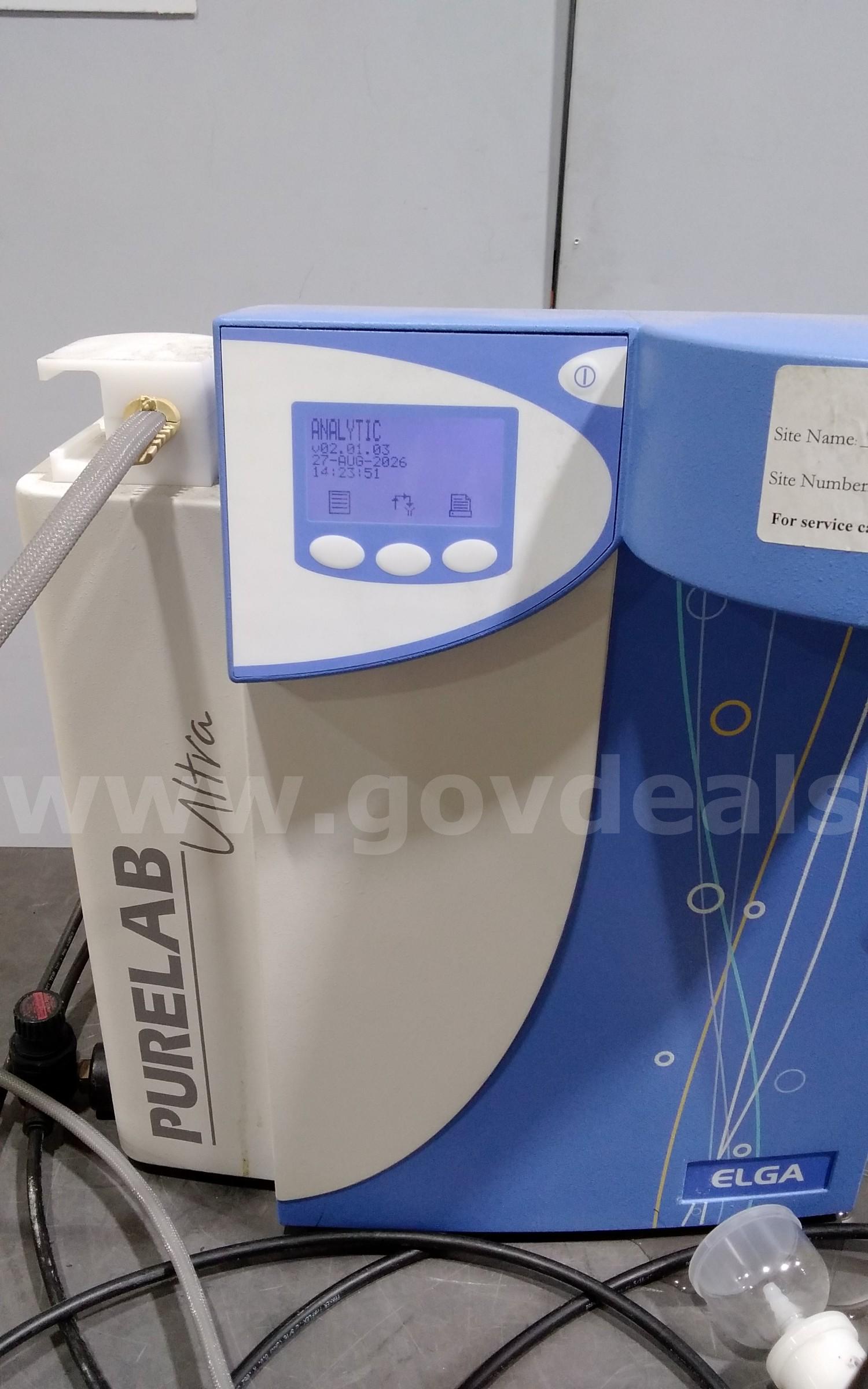 ELGA purelab ultra Model: ULXXANM2, lab water system.   Government Surplus Auction - Photo #4