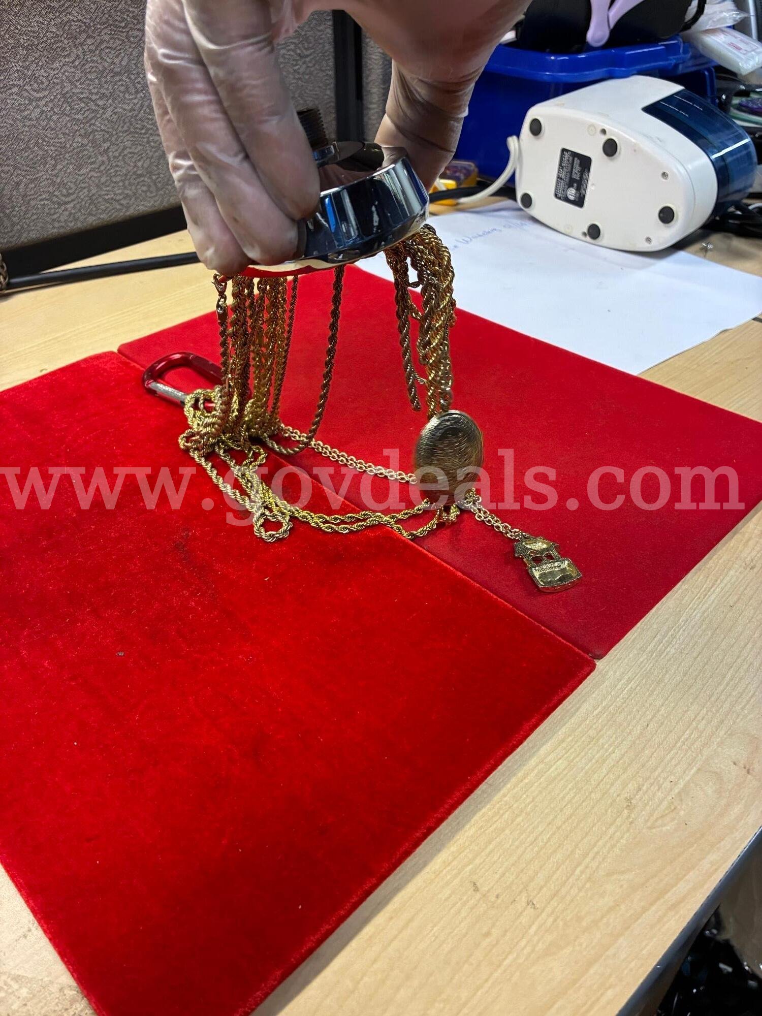 34 EA Gold Plated Chains   Government Surplus Auction - Photo #3