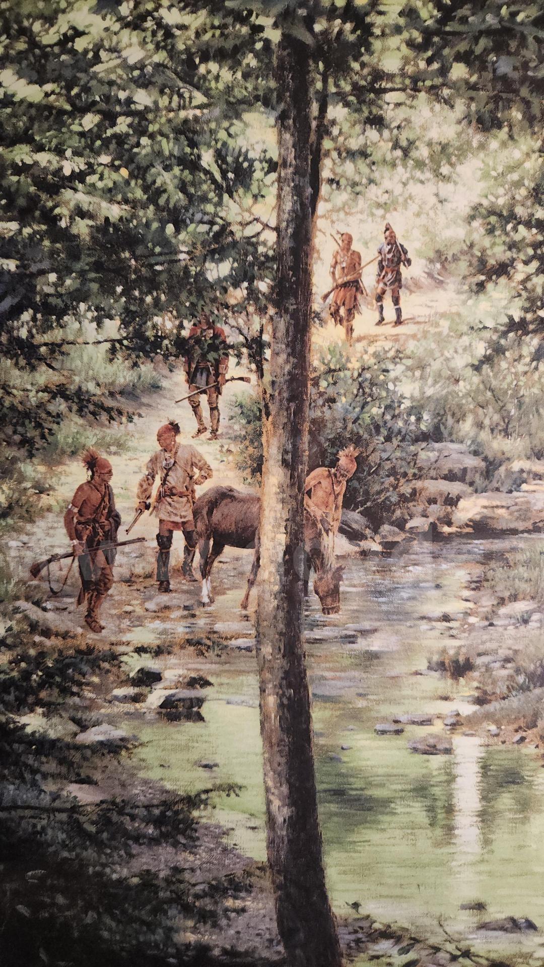 Robert Griffing signed framed litho "On the Great Trail"   Government Surplus Auction - Photo #2
