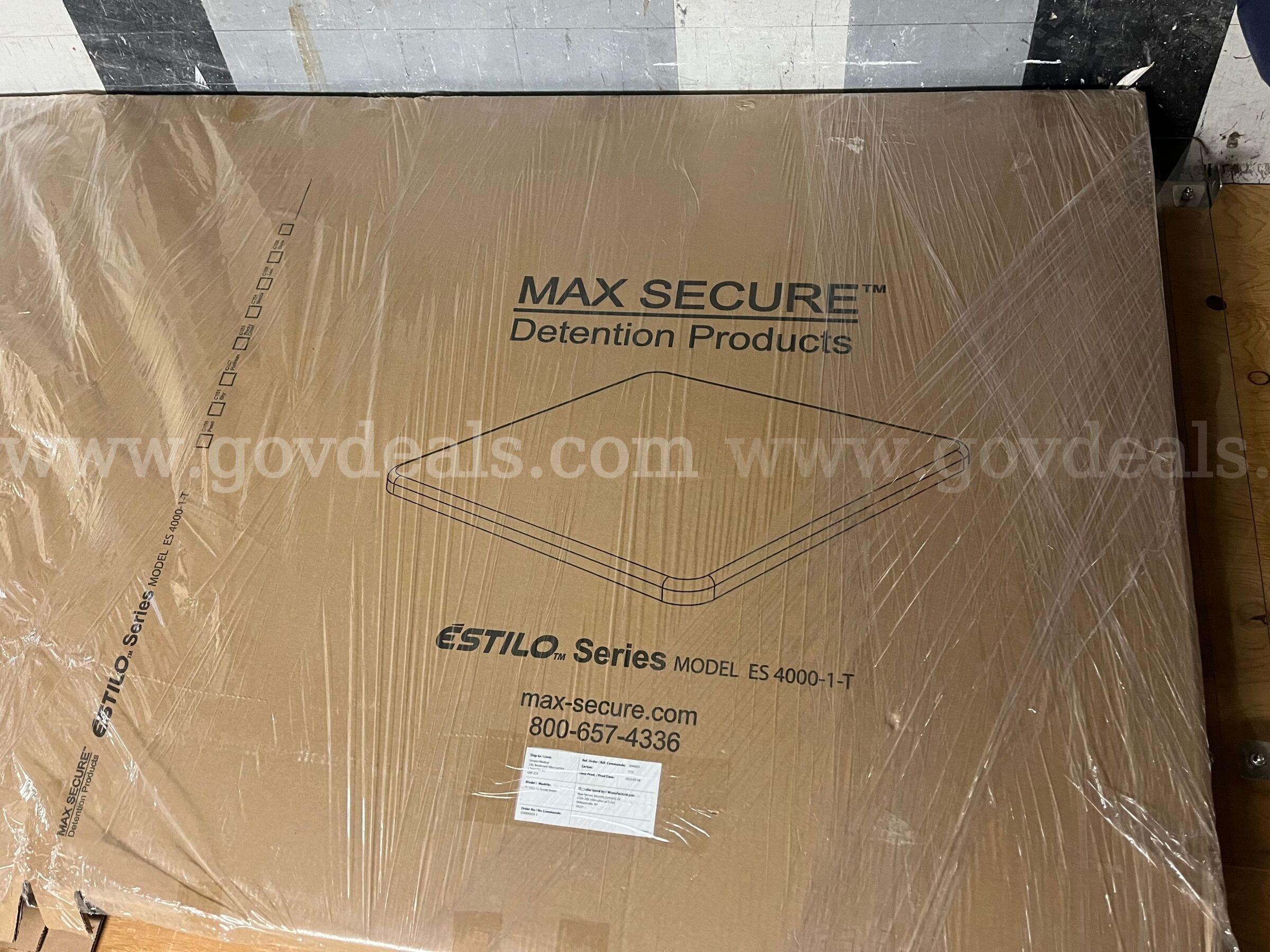 Max-Secure Estilo Series Behavioural Weighted Dining Table Max-Secure ES 4000-1 Government Surplus Auction - Photo #2